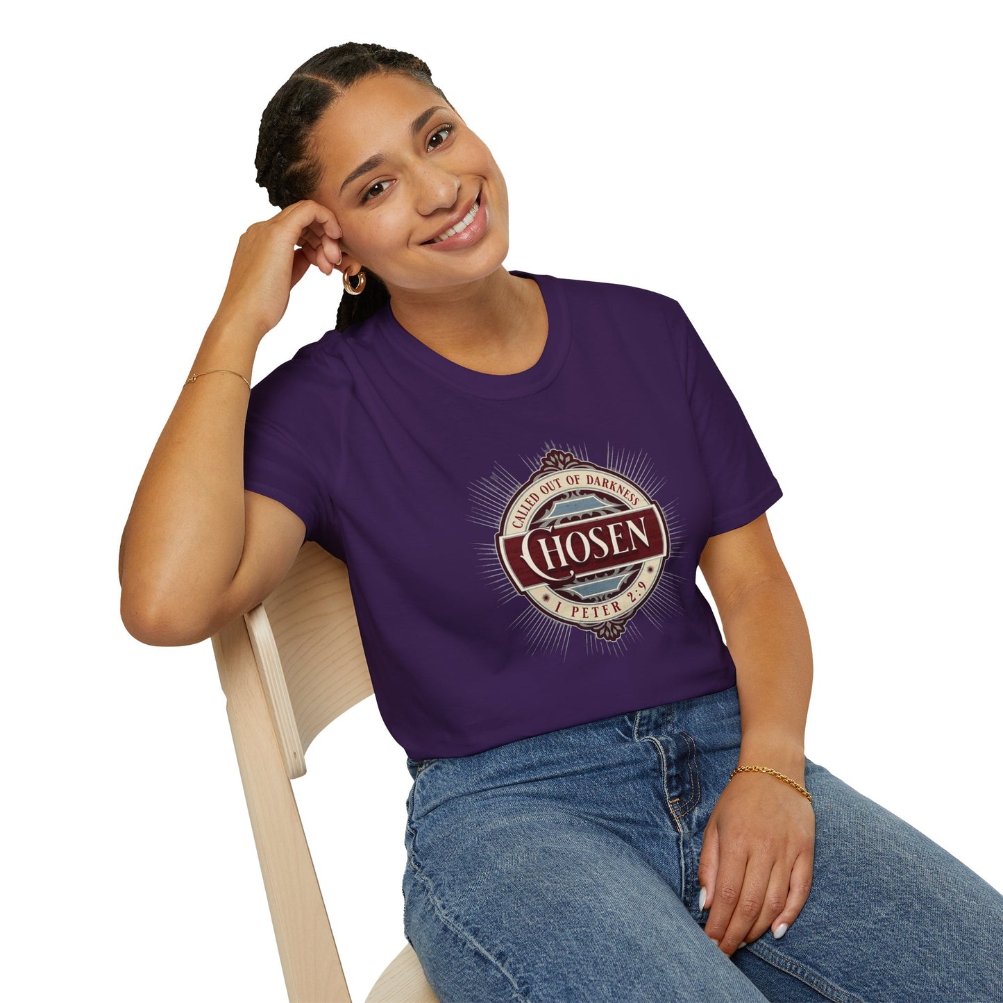 Chosen Graphic T-Shirt — "Called Out of Darkness" Faith Tee