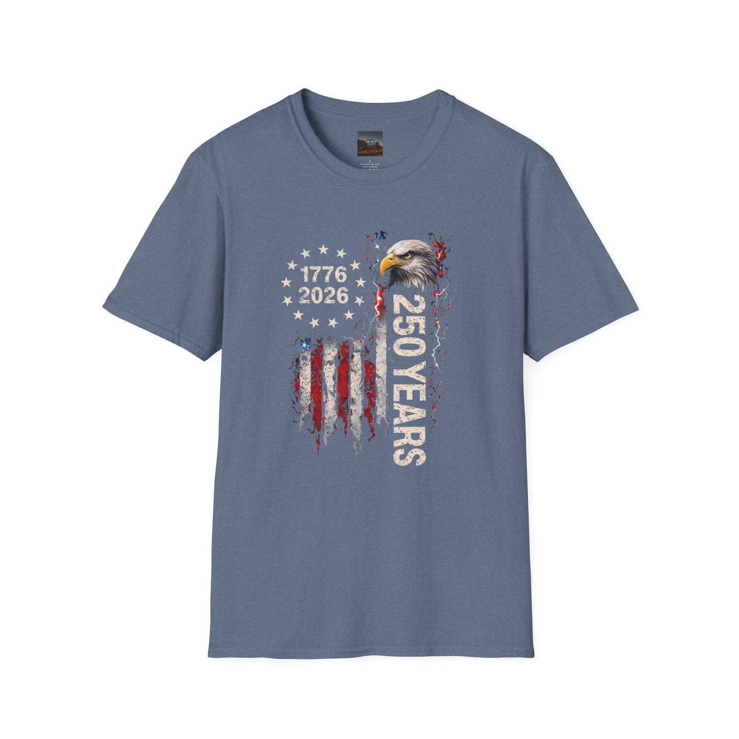 #250 1776-2026 250 Years USA Bicentennial Eagle T-Shirt