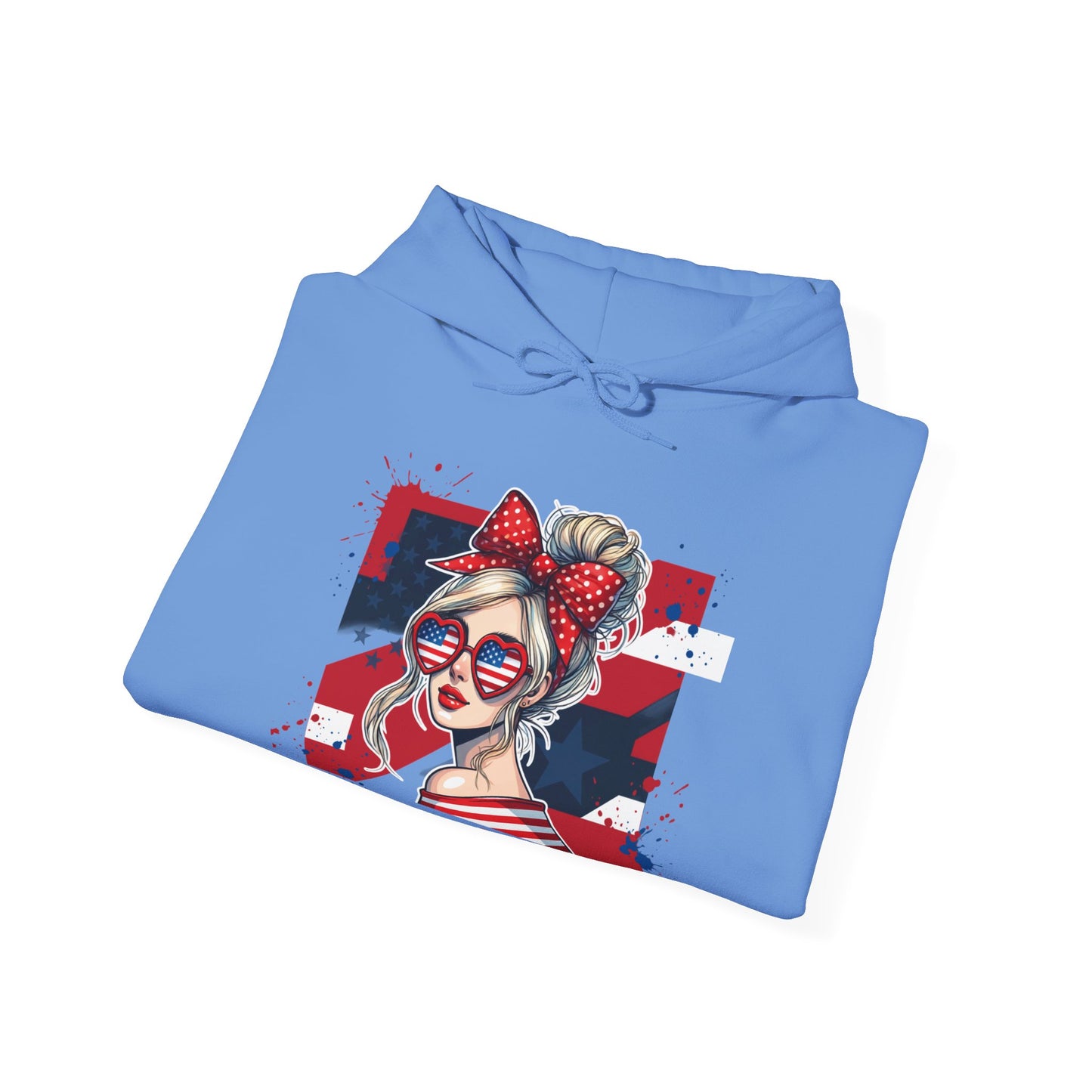 #250 All American Girl Patriotic Hoodie