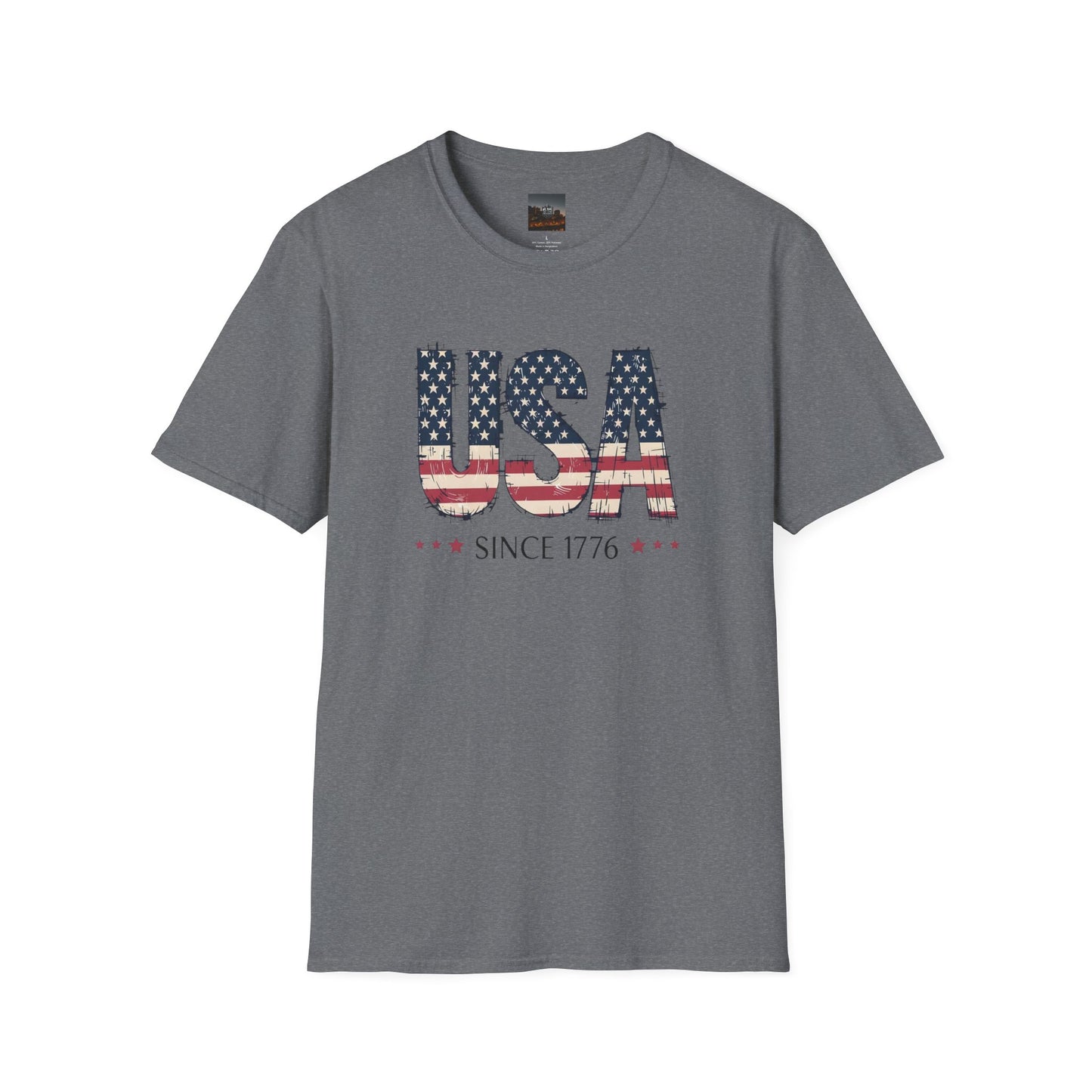 #250 USA Flag "USA Since 1776" Patriotic T-Shirt