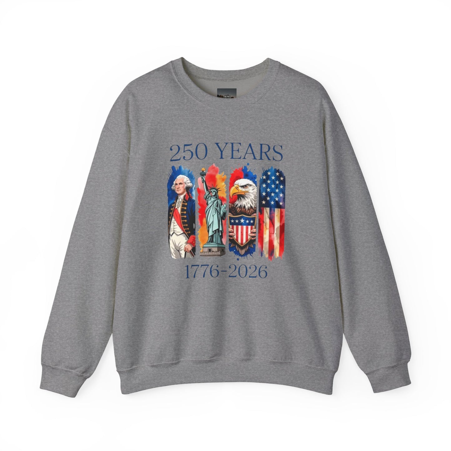 #250 250 Years American History Celebration 1776–2026 Patriotic Crewneck Sweatshirt