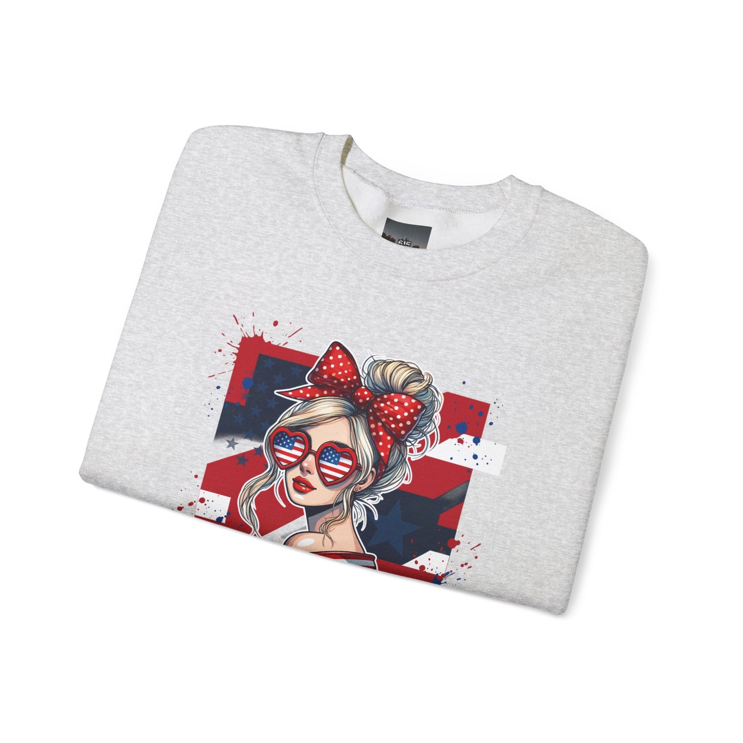 #250 All American Girl Patriotic Sweatshirt