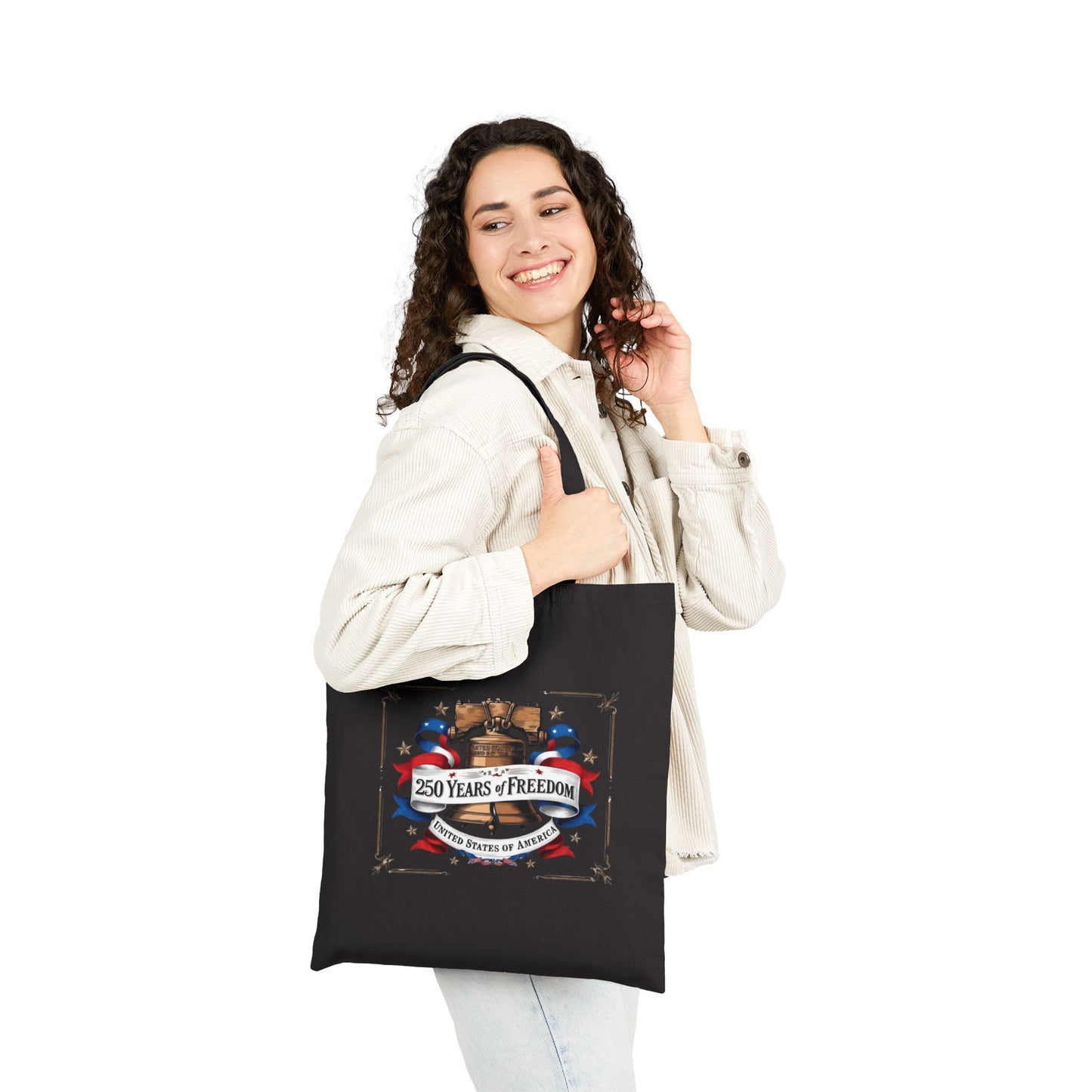 #250 250 Years of Freedom Liberty Bell Canvas Tote
