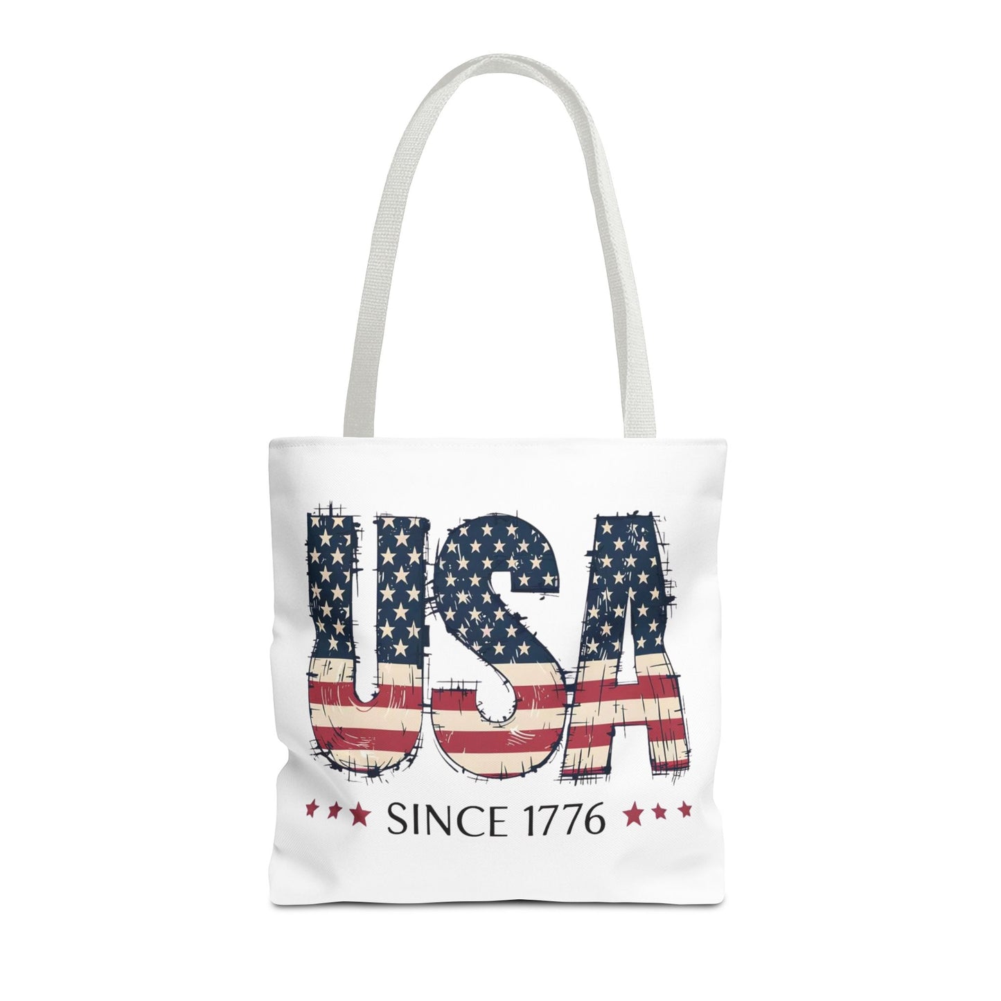 #250 USA Flag "USA Since 1776" Patriotic Tote Bag