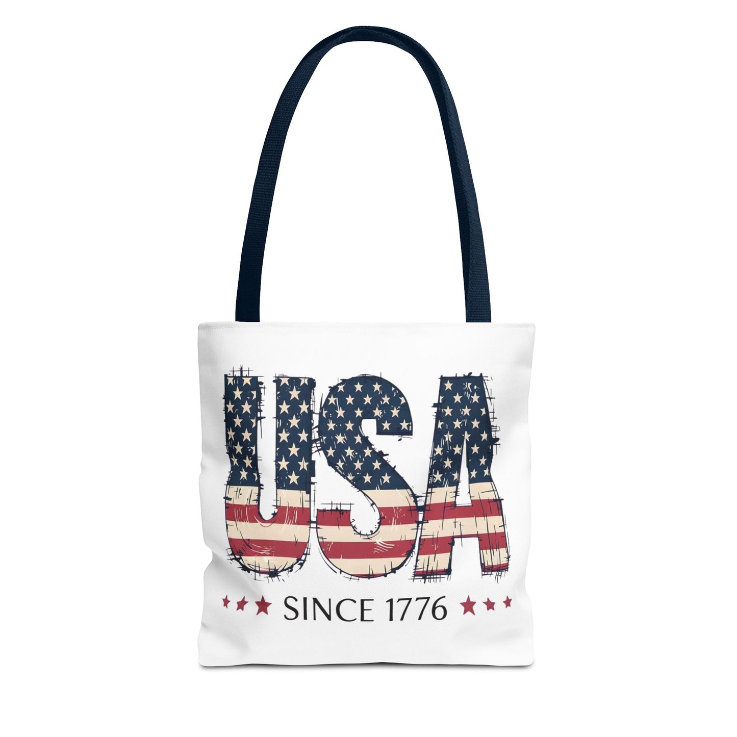 #250 USA Flag "USA Since 1776" Patriotic Tote Bag