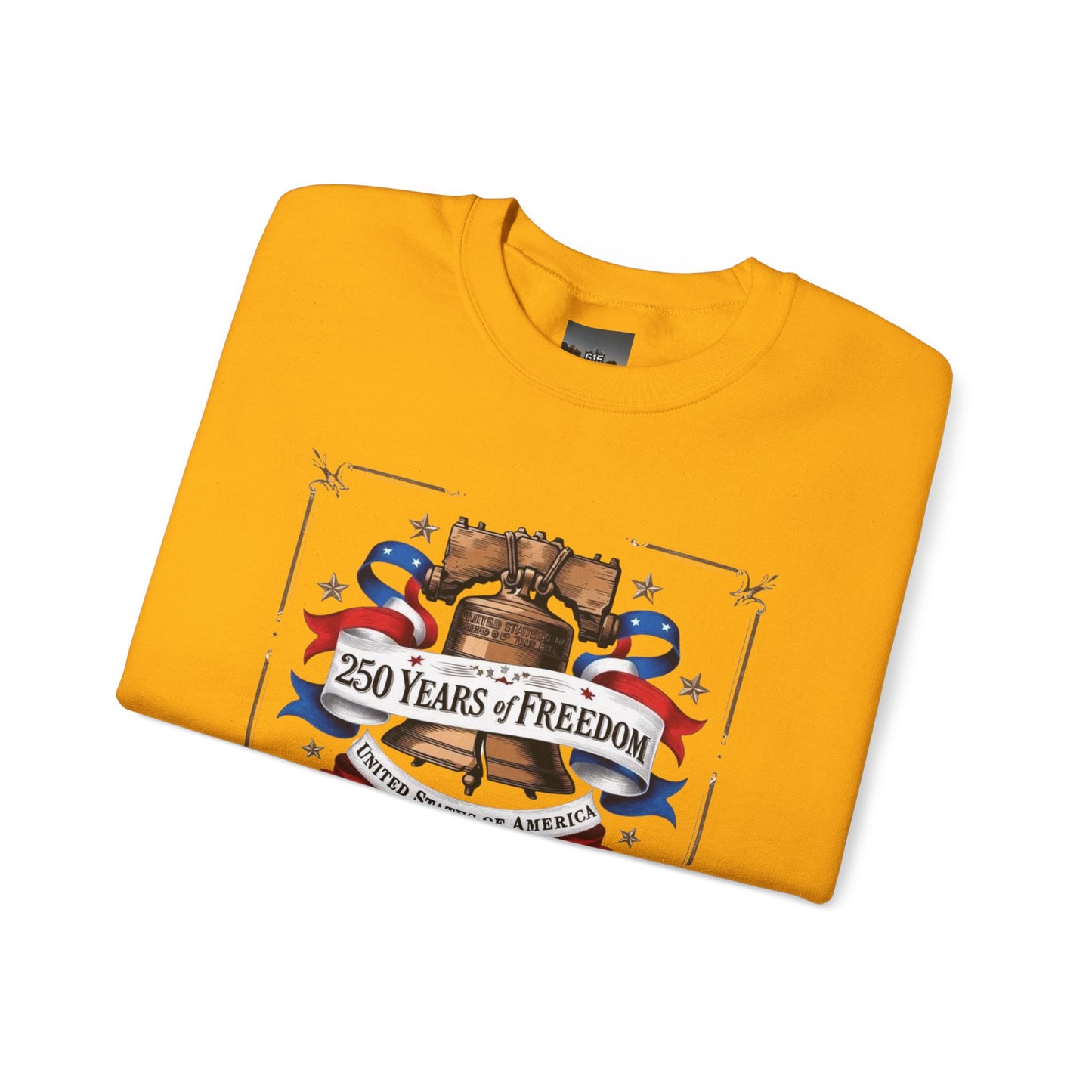 #250 250 Years of Freedom Liberty Bell Crewneck Sweatshirt
