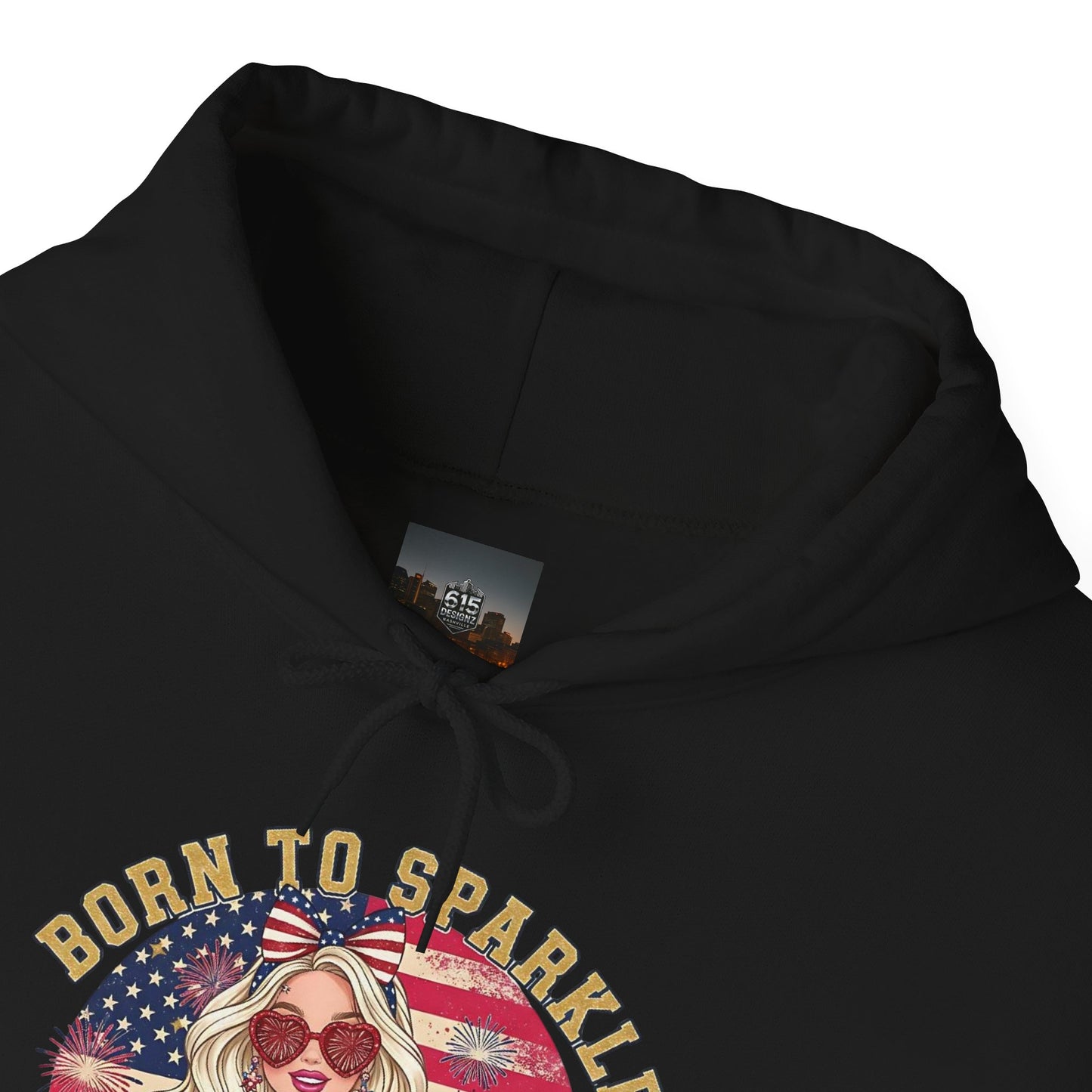 #250 "Born to Sparkle Since 1776" Patriotic Hoodie