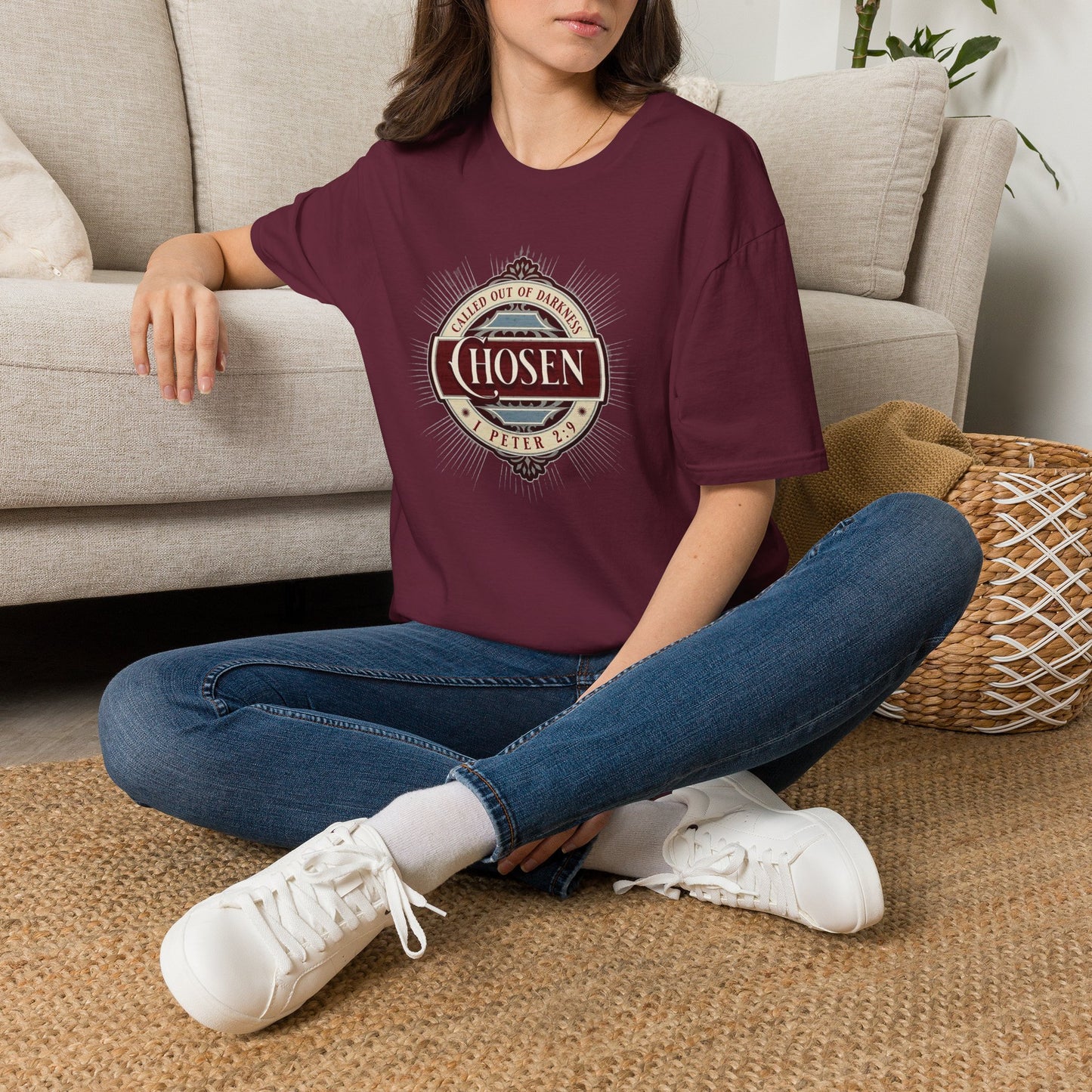 Chosen Graphic T-Shirt — "Called Out of Darkness" Faith Tee