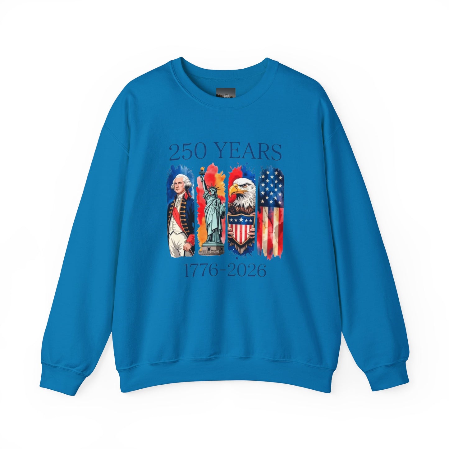 #250 250 Years American History Celebration 1776–2026 Patriotic Crewneck Sweatshirt