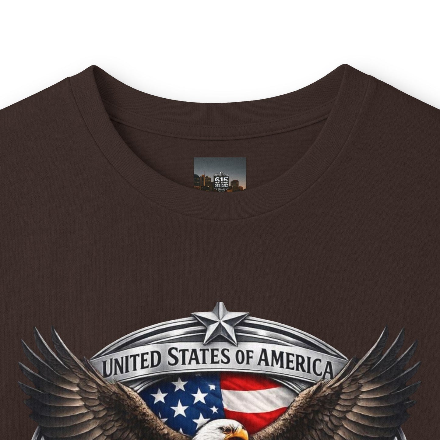 #250 Patriotic Bald Eagle 250 United States Emblem Long Sleeve Tee