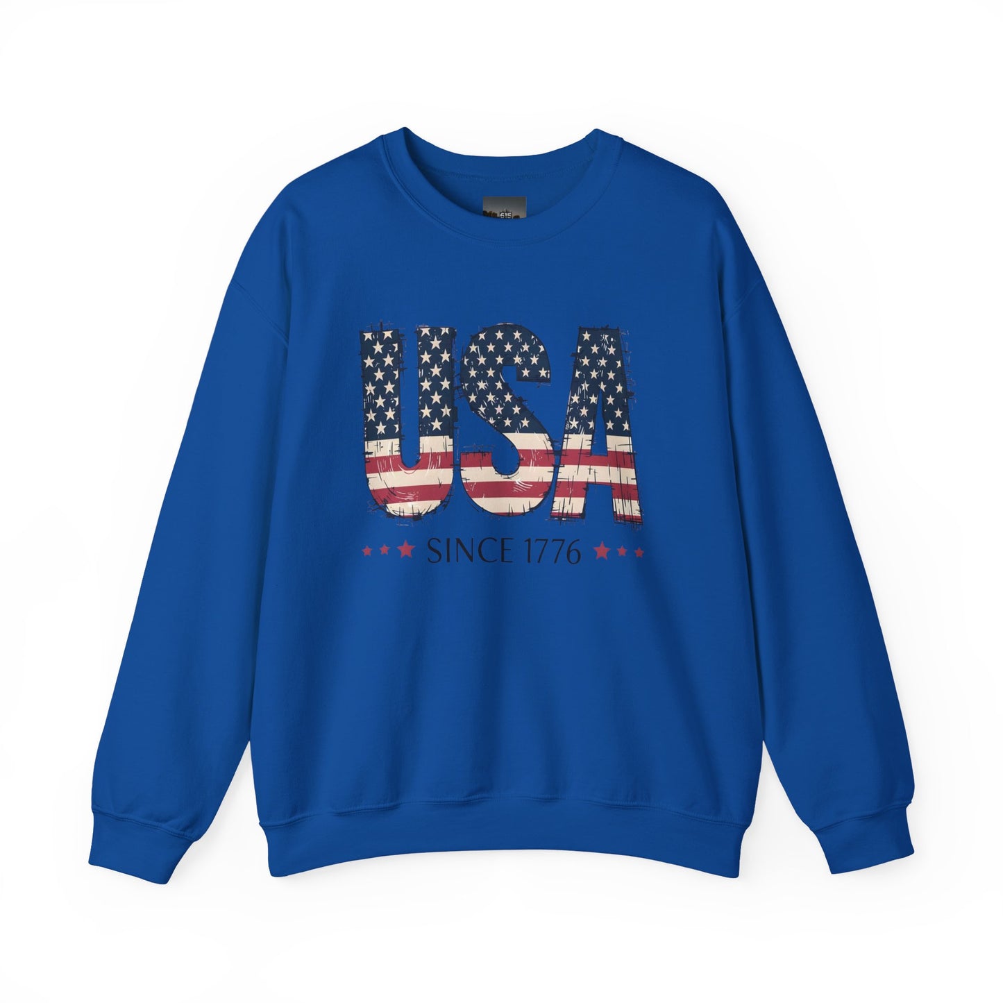 #250 USA Flag "USA Since 1776" Patriotic Crewneck Sweatshirt