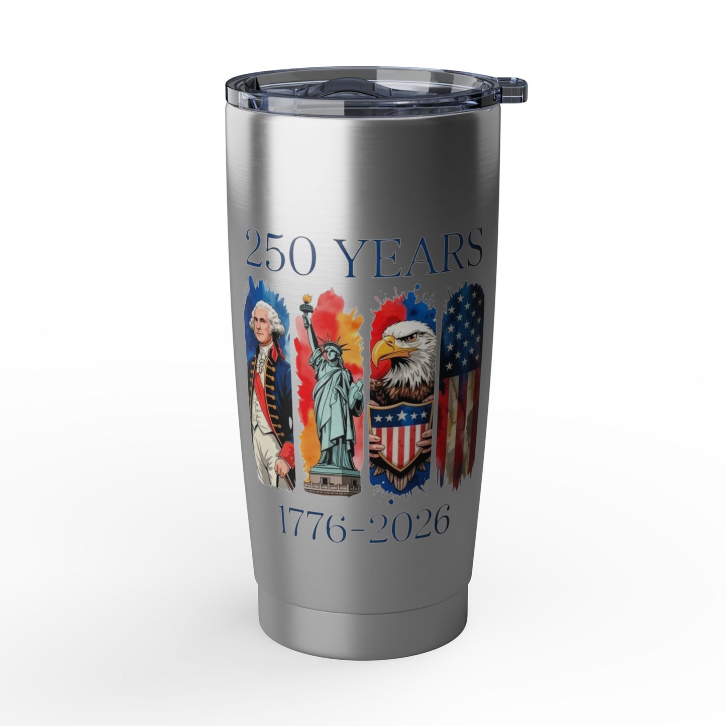 #250 250 Years American History Celebration 1776–2026 Patriotic Vagabond 20oz Tumbler Stainless Travel Cup
