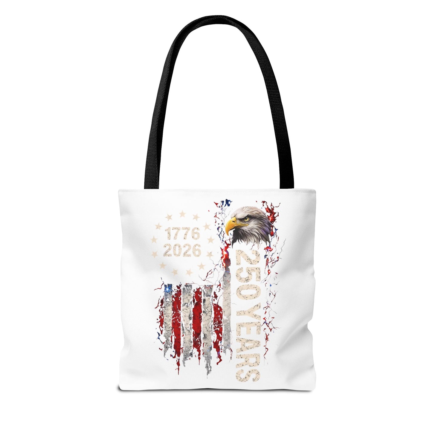 #250 1776-2026 250 Years USA Bicentennial Eagle Tote Bag