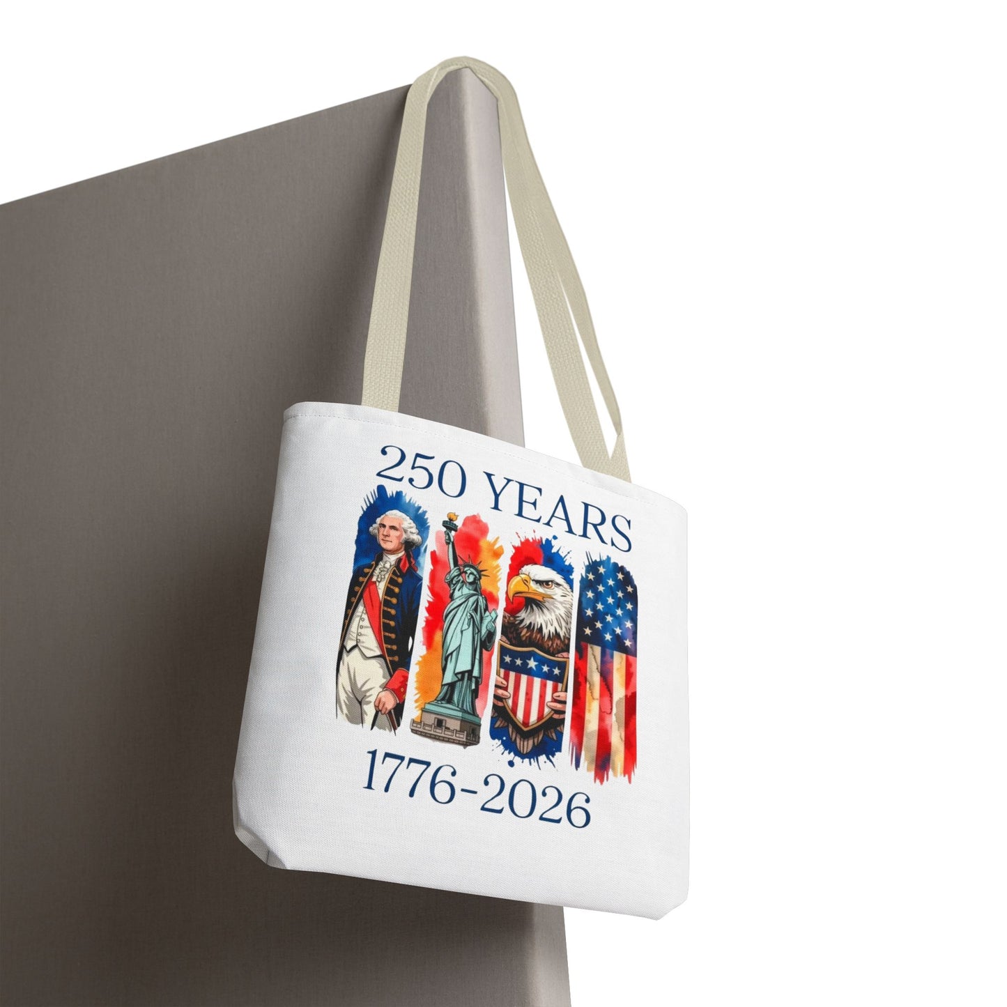 #250 250 Years American History Celebration 1776–2026 Patriotic Tote Bag
