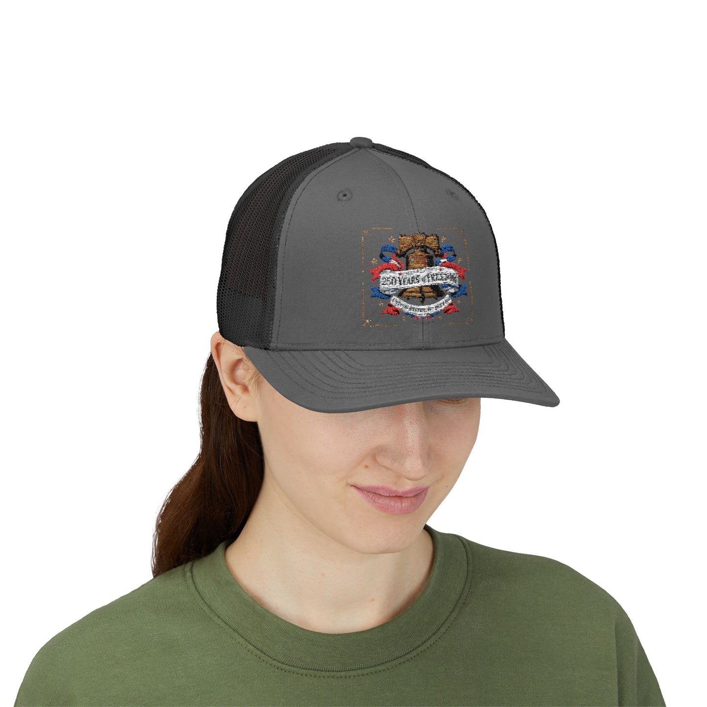 #250 250 Years of Freedom Liberty Bell Snapback Trucker Cap