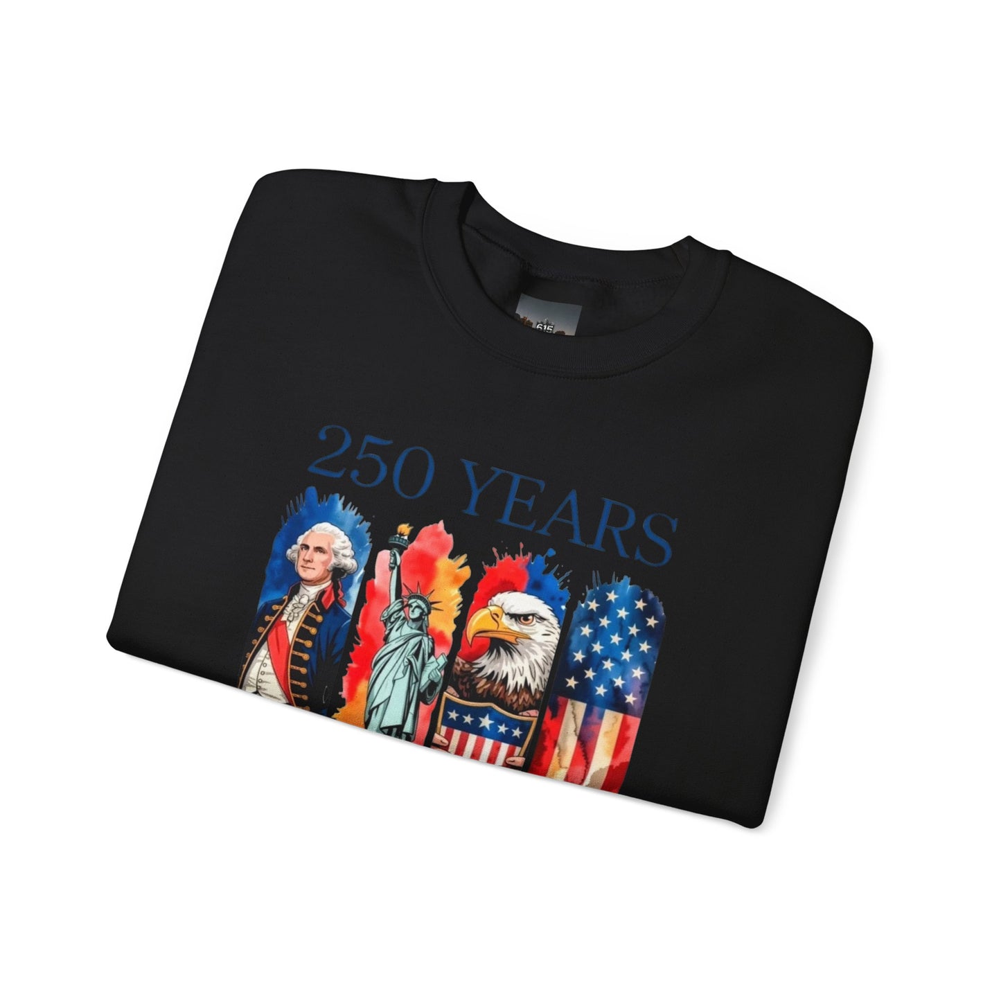 #250 250 Years American History Celebration 1776–2026 Patriotic Crewneck Sweatshirt