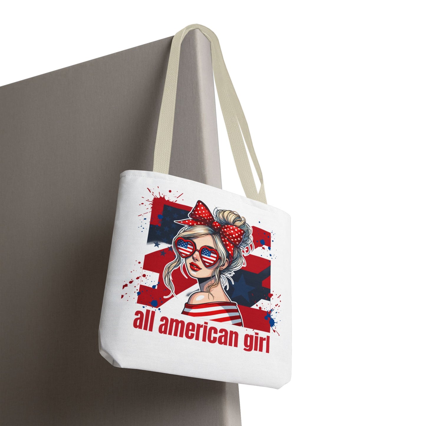#250 All American Girl Patriotic Tote Bag