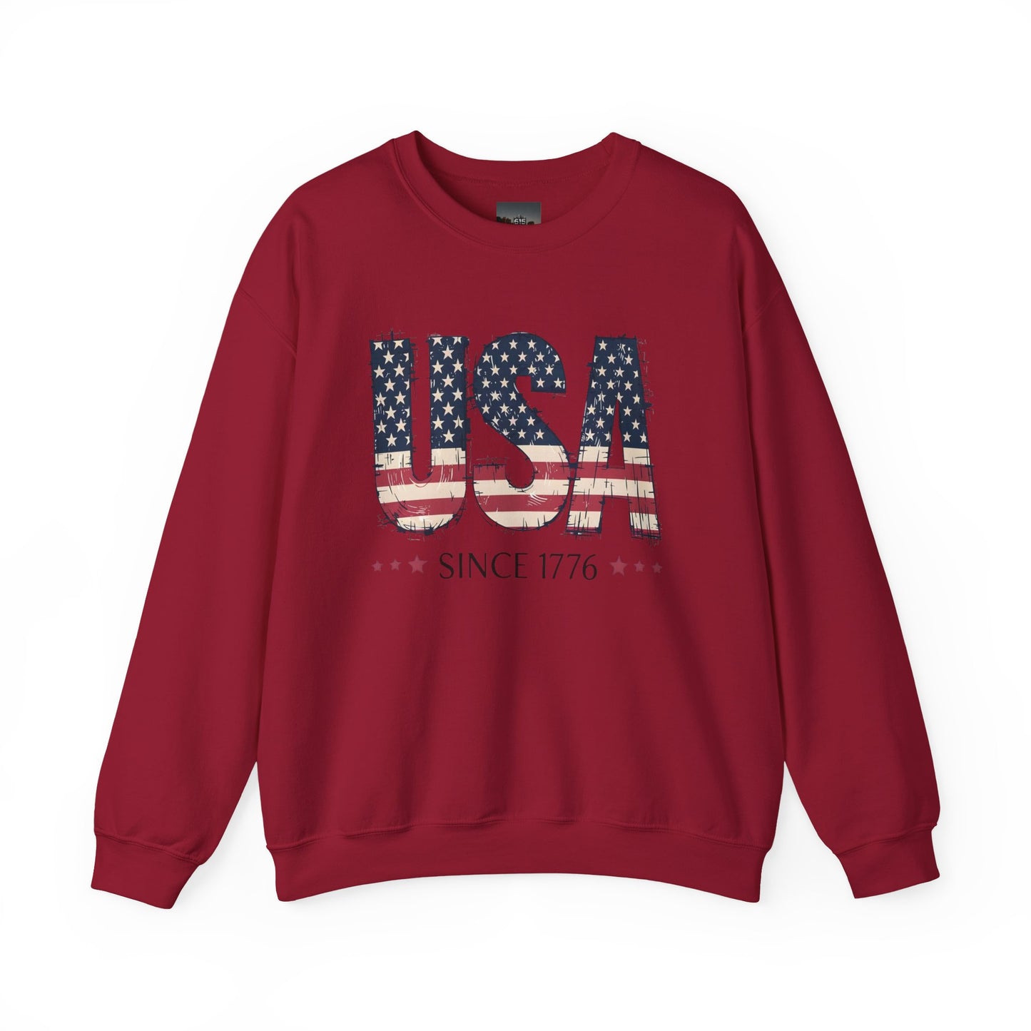 #250 USA Flag "USA Since 1776" Patriotic Crewneck Sweatshirt