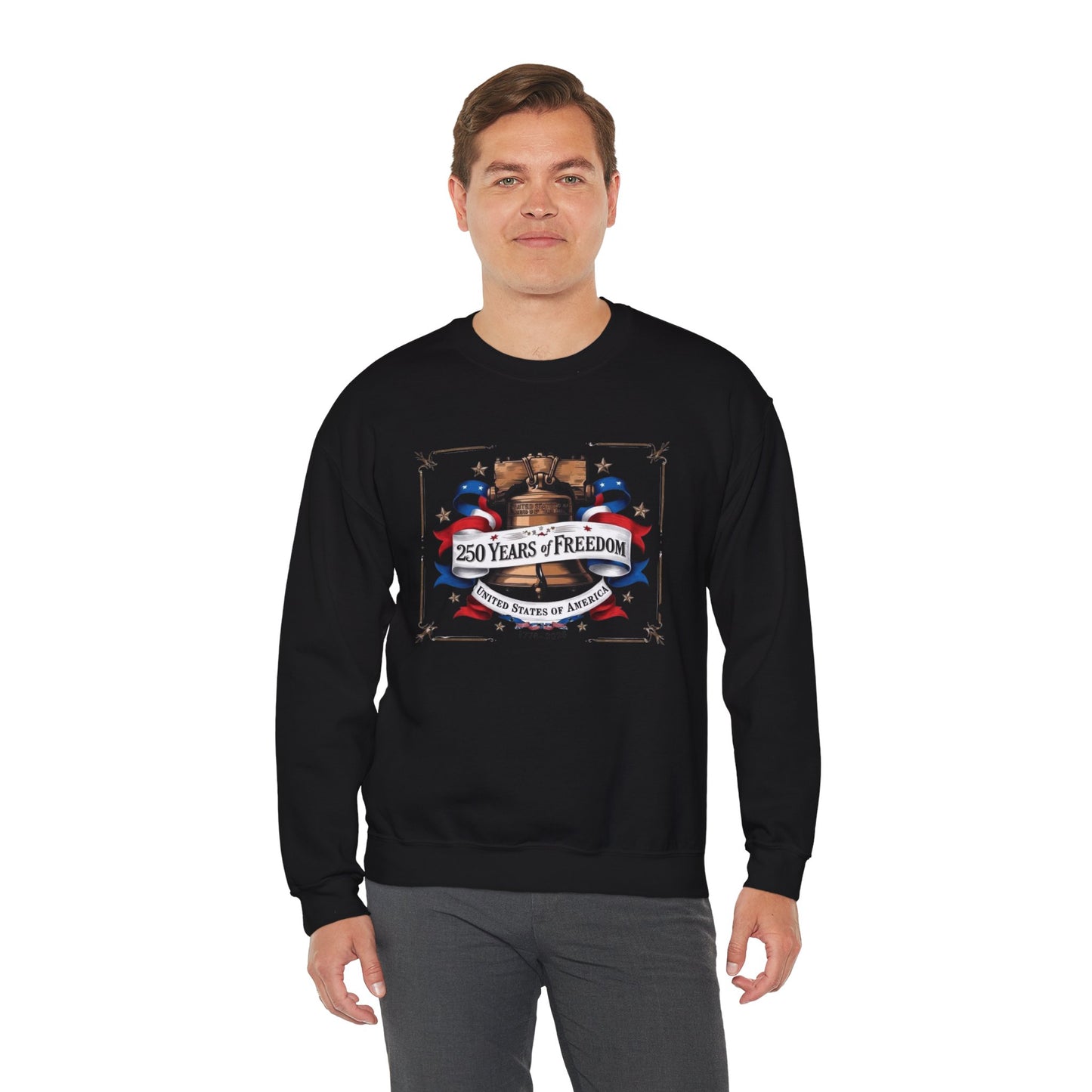 #250 250 Years of Freedom Liberty Bell Crewneck Sweatshirt
