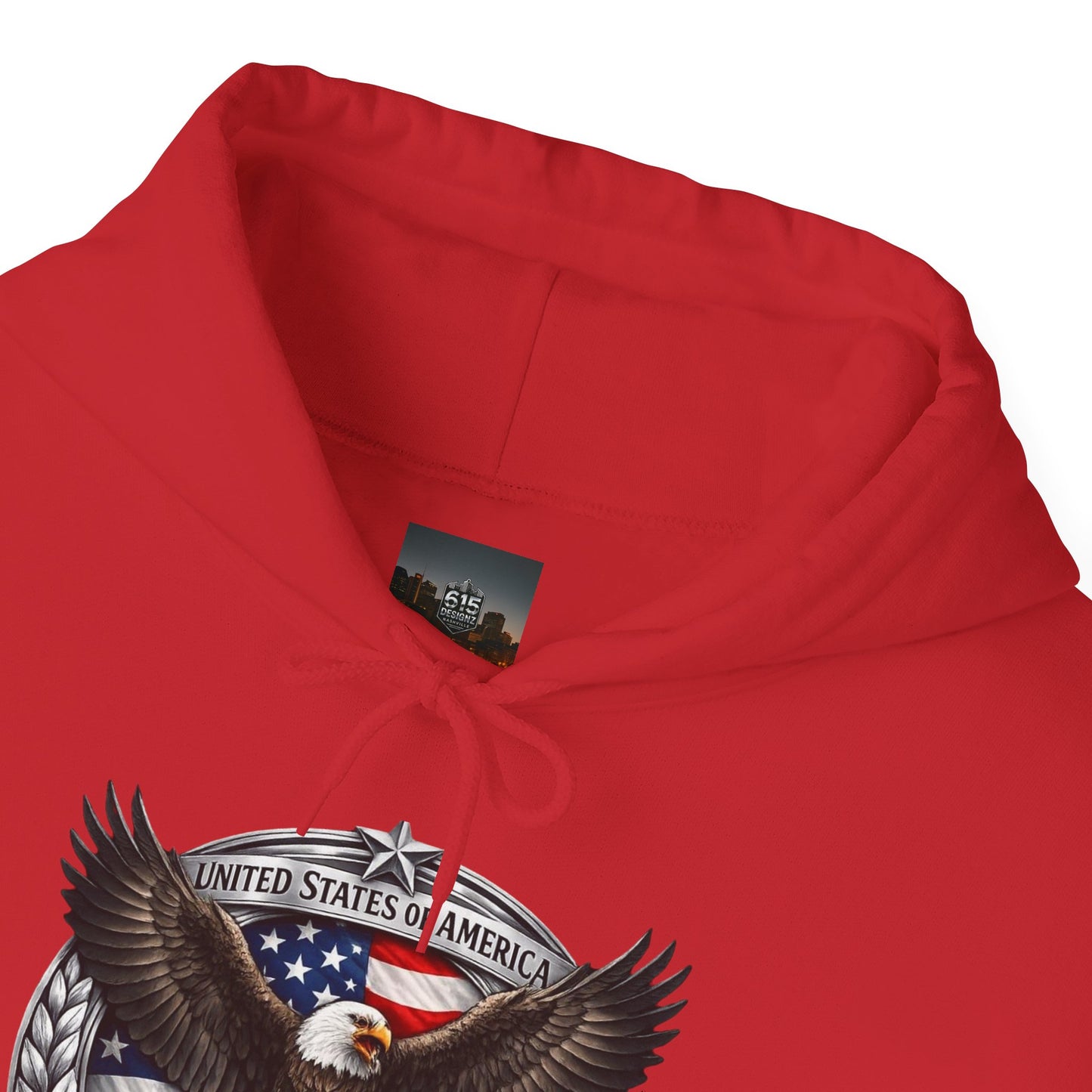 #250 Patriotic Bald Eagle 250 United States Emblem Hoodie