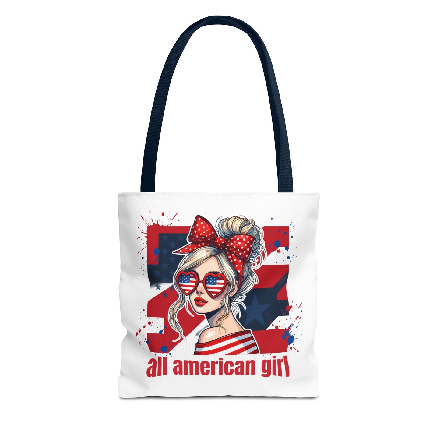 #250 All American Girl Patriotic Tote Bag