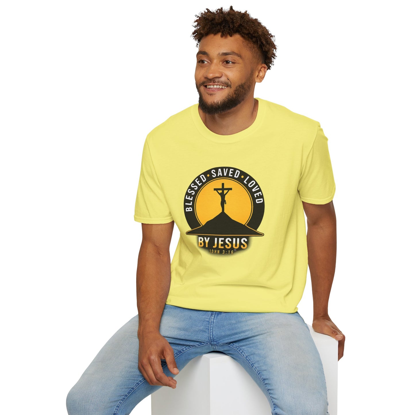 Blessed • Saved • Loved by Jesus T-Shirt — Christian Faith Tee