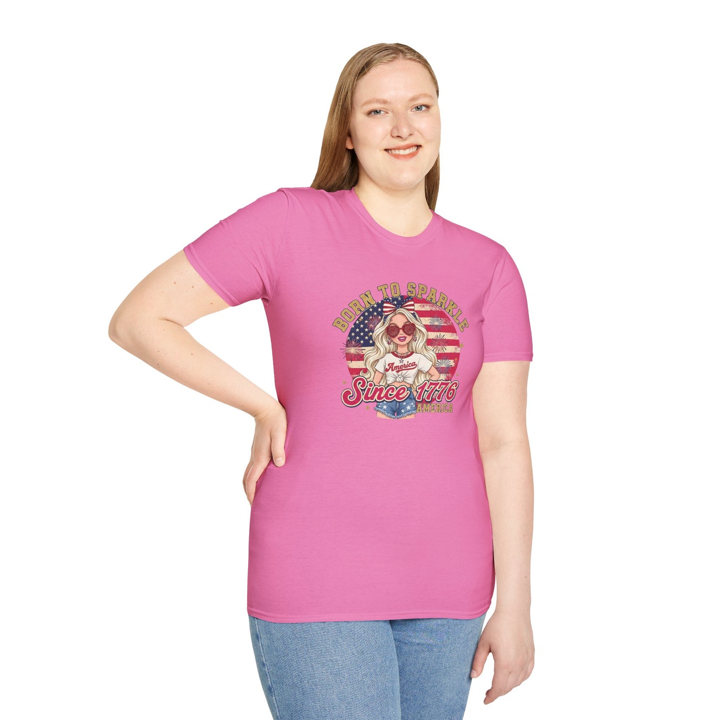 #250 "Born to Sparkle Since 1776" Patriotic T-Shirt