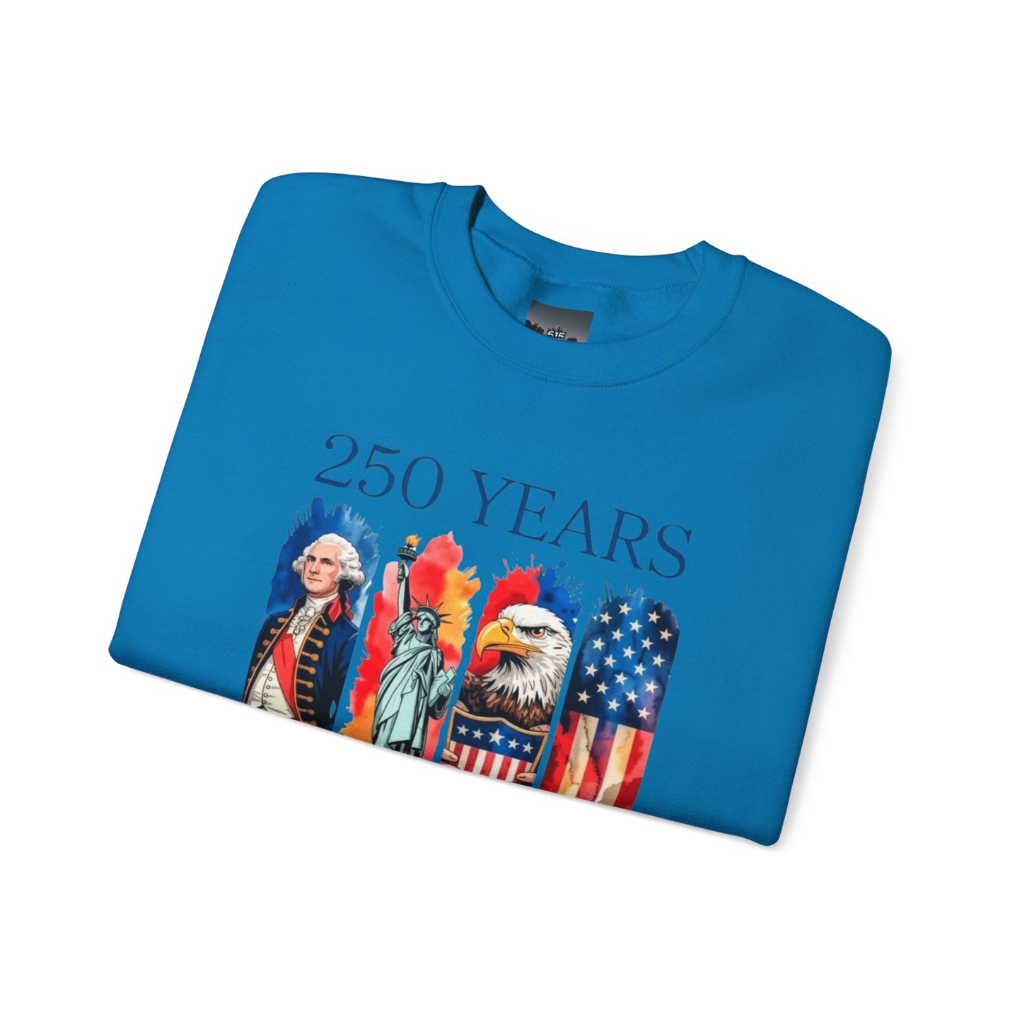 #250 250 Years American History Celebration 1776–2026 Patriotic Crewneck Sweatshirt