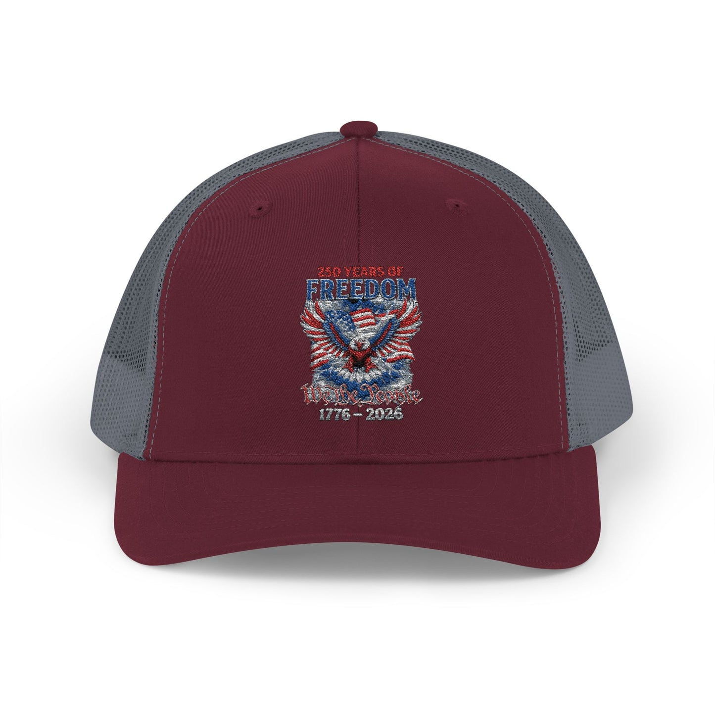 #250 250 Years of Freedom 1776–2026 Eagle Snapback Trucker Cap
