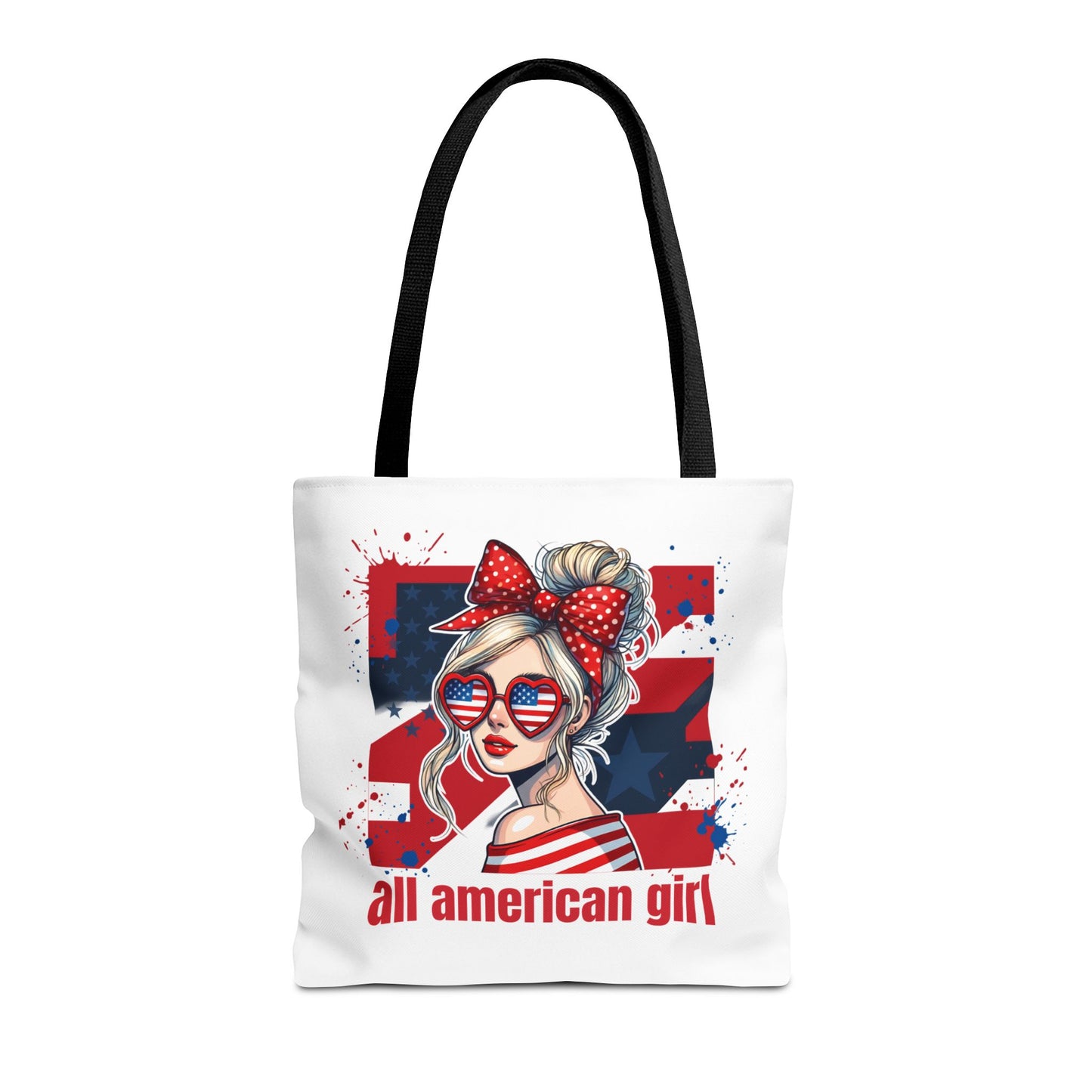 #250 All American Girl Patriotic Tote Bag
