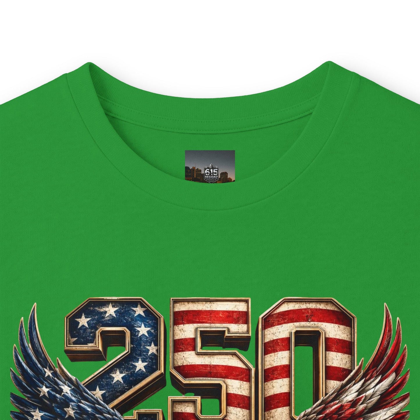 #250 250 Years of Freedom Eagle Patriotic American Flag Anniversary (1776–2026) Long Sleeve Tee