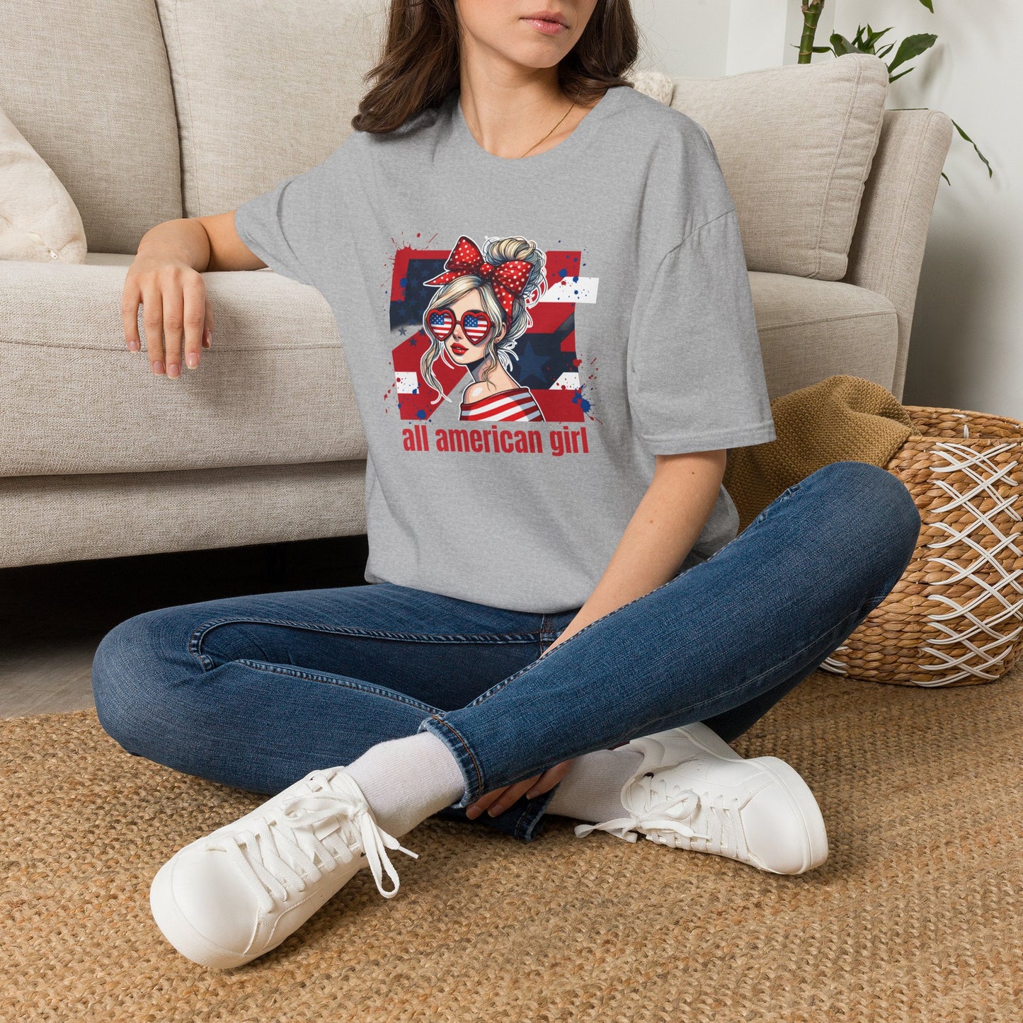 #250 All American Girl Patriotic T-Shirt