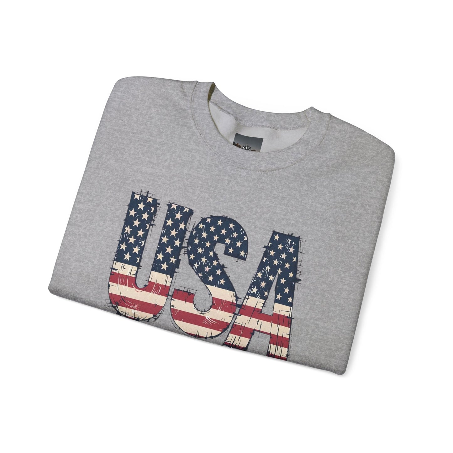 #250 USA Flag "USA Since 1776" Patriotic Crewneck Sweatshirt