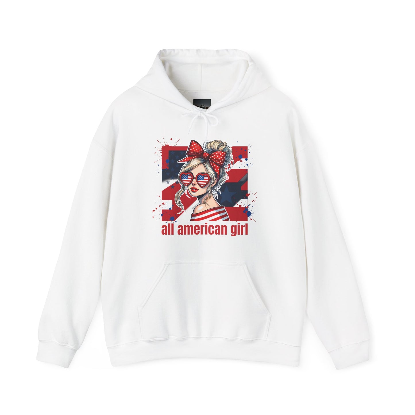 #250 All American Girl Patriotic Hoodie