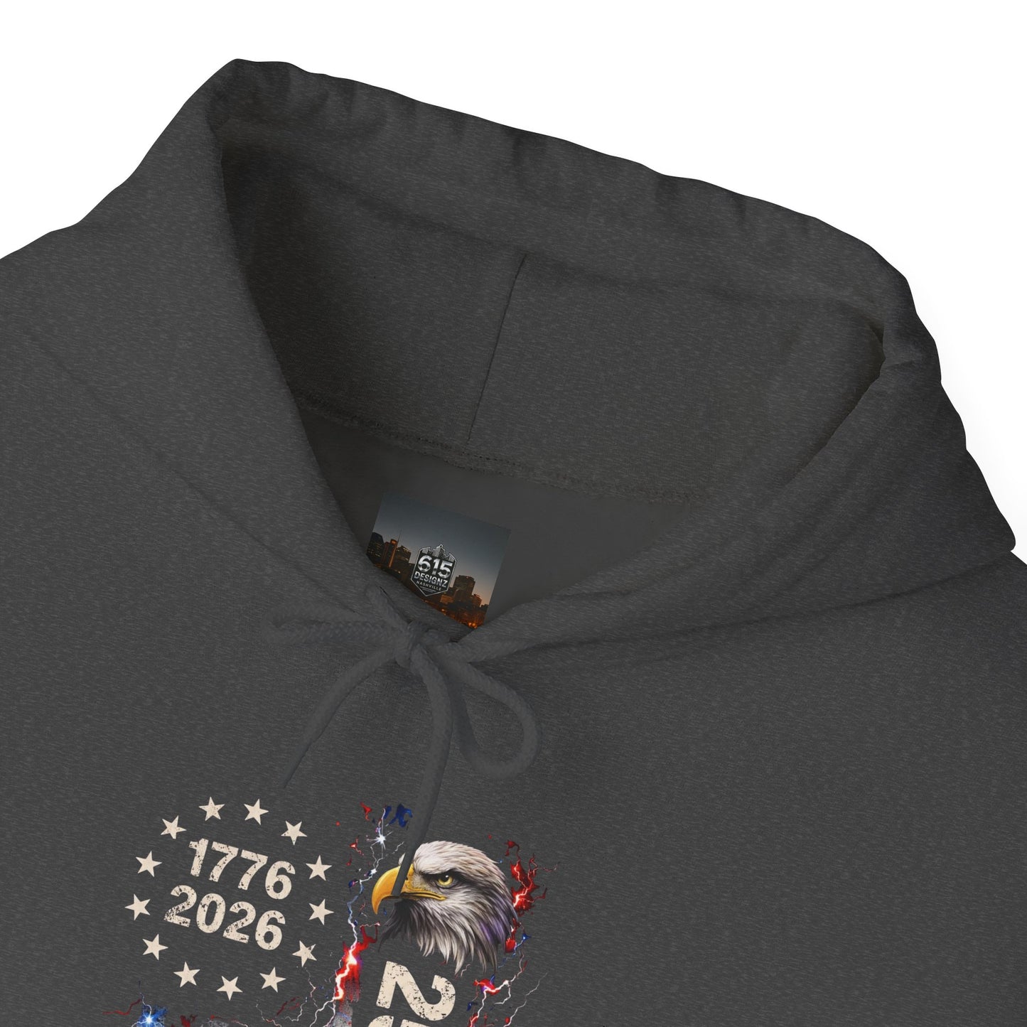 #250 1776-2026 250 Years USA Bicentennial Eagle Hoodie