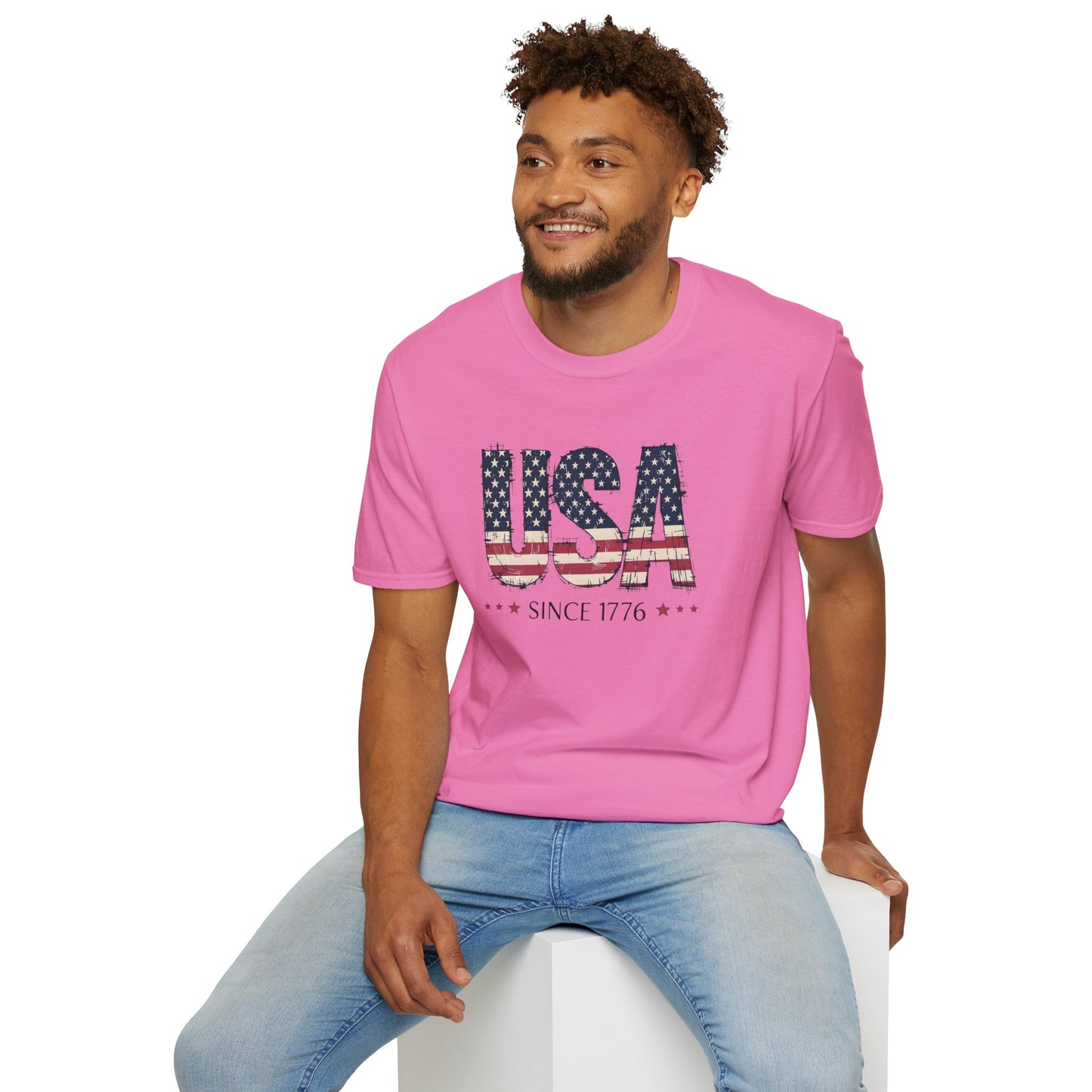 #250 USA Flag "USA Since 1776" Patriotic T-Shirt