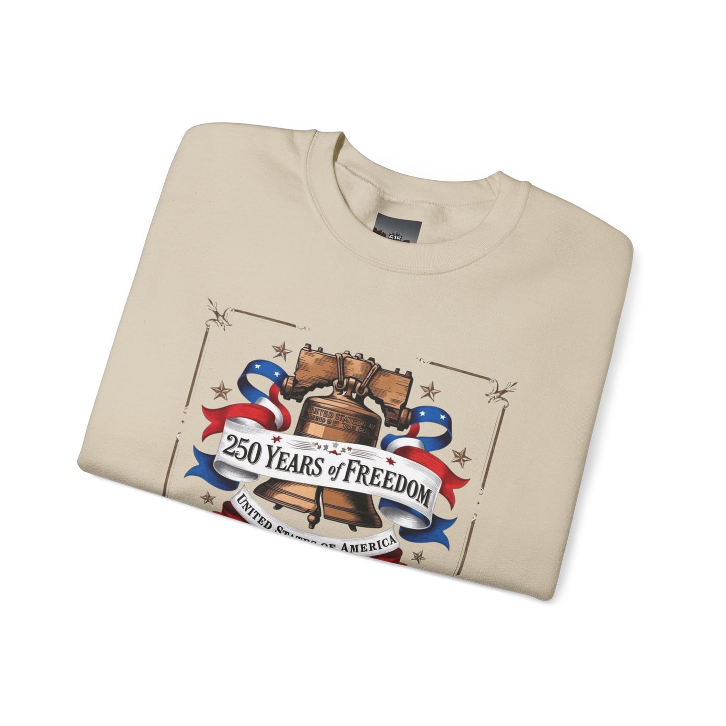 #250 250 Years of Freedom Liberty Bell Crewneck Sweatshirt