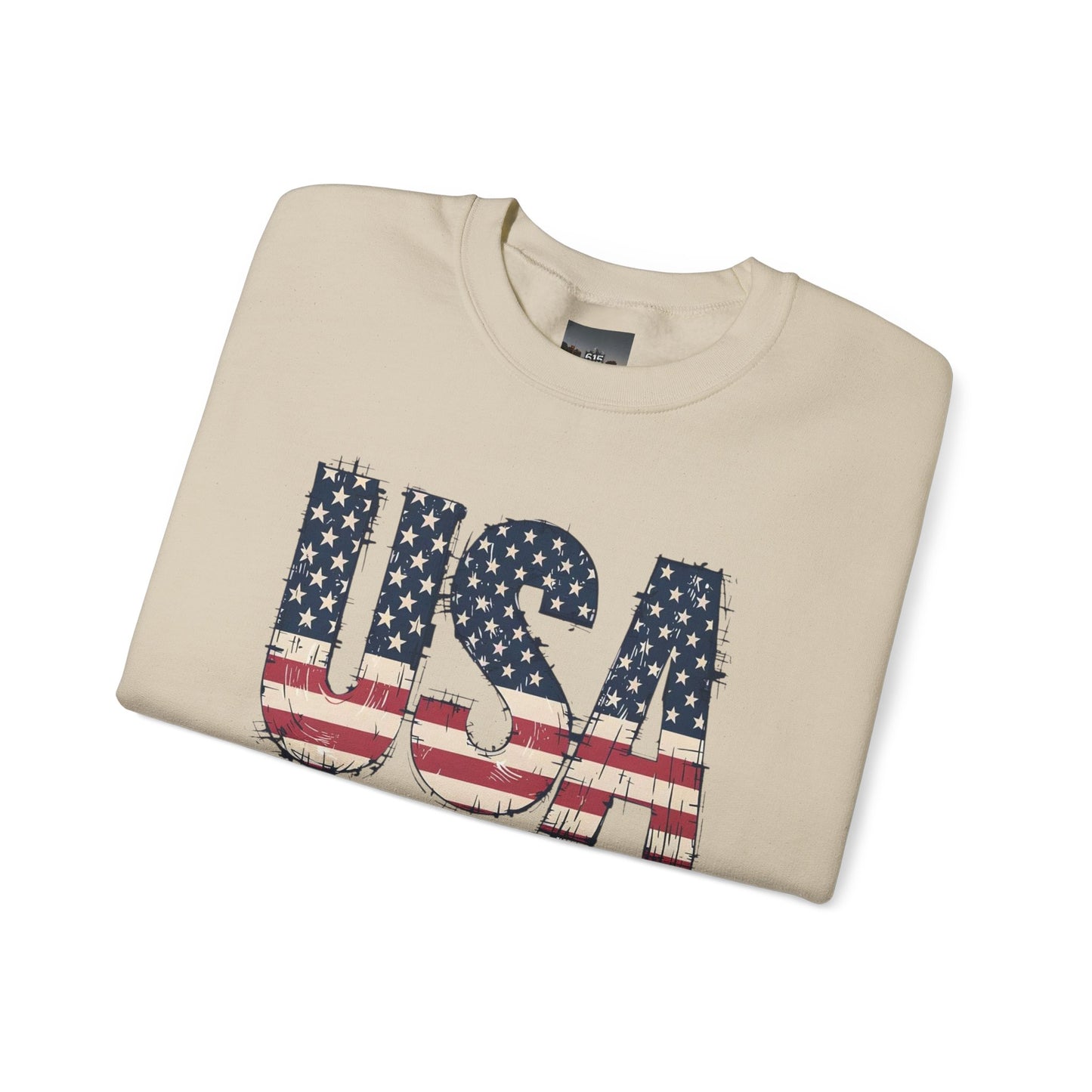 #250 USA Flag "USA Since 1776" Patriotic Crewneck Sweatshirt