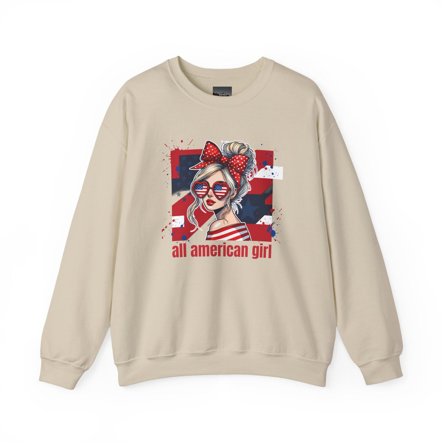 #250 All American Girl Patriotic Sweatshirt