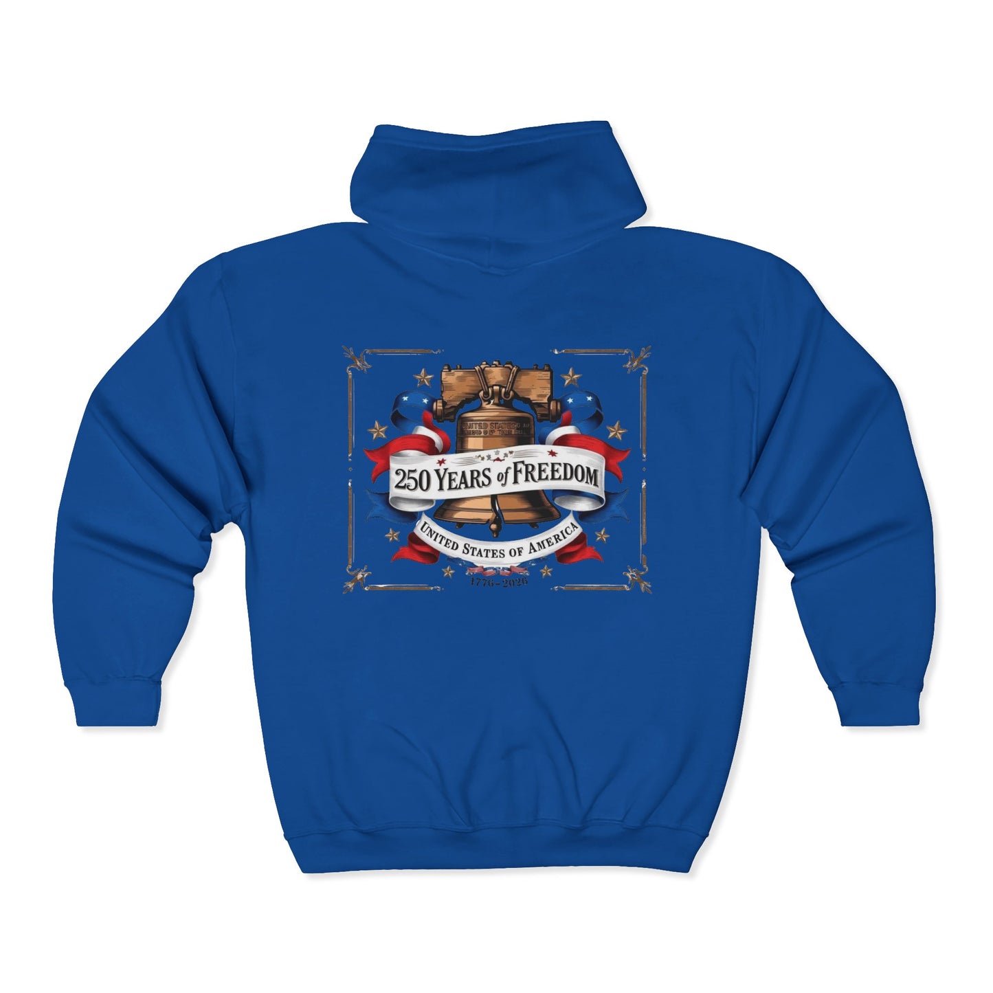 #250 250 Years of Freedom Liberty Bell Zip Hoodie