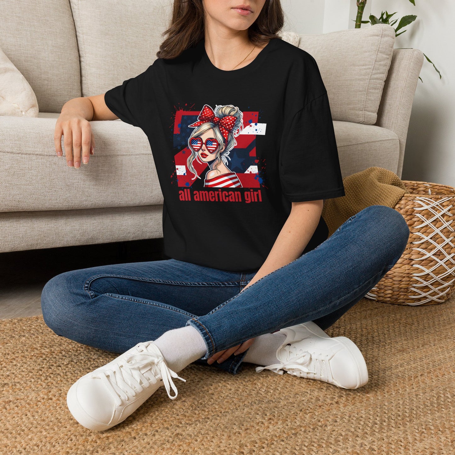 #250 All American Girl Patriotic T-Shirt