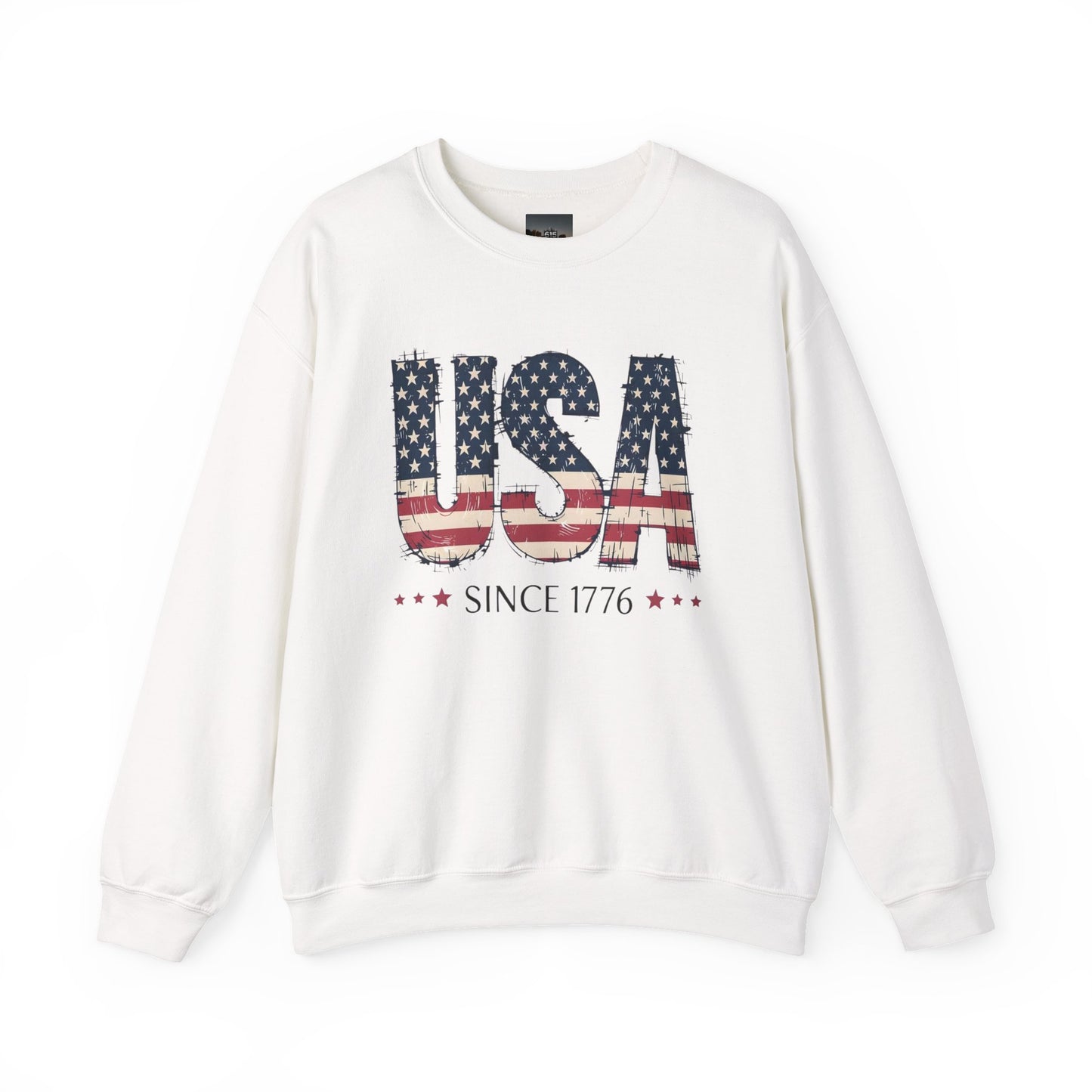 #250 USA Flag "USA Since 1776" Patriotic Crewneck Sweatshirt