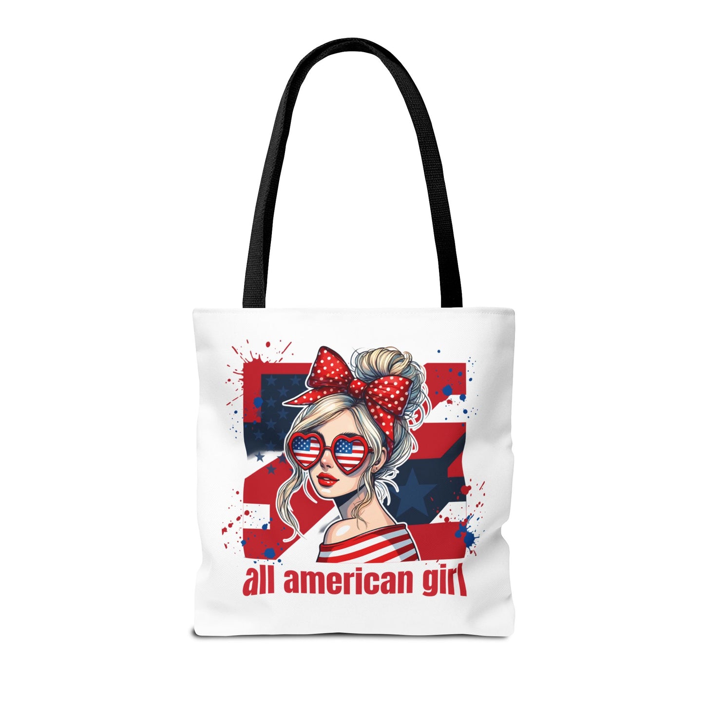 #250 All American Girl Patriotic Tote Bag