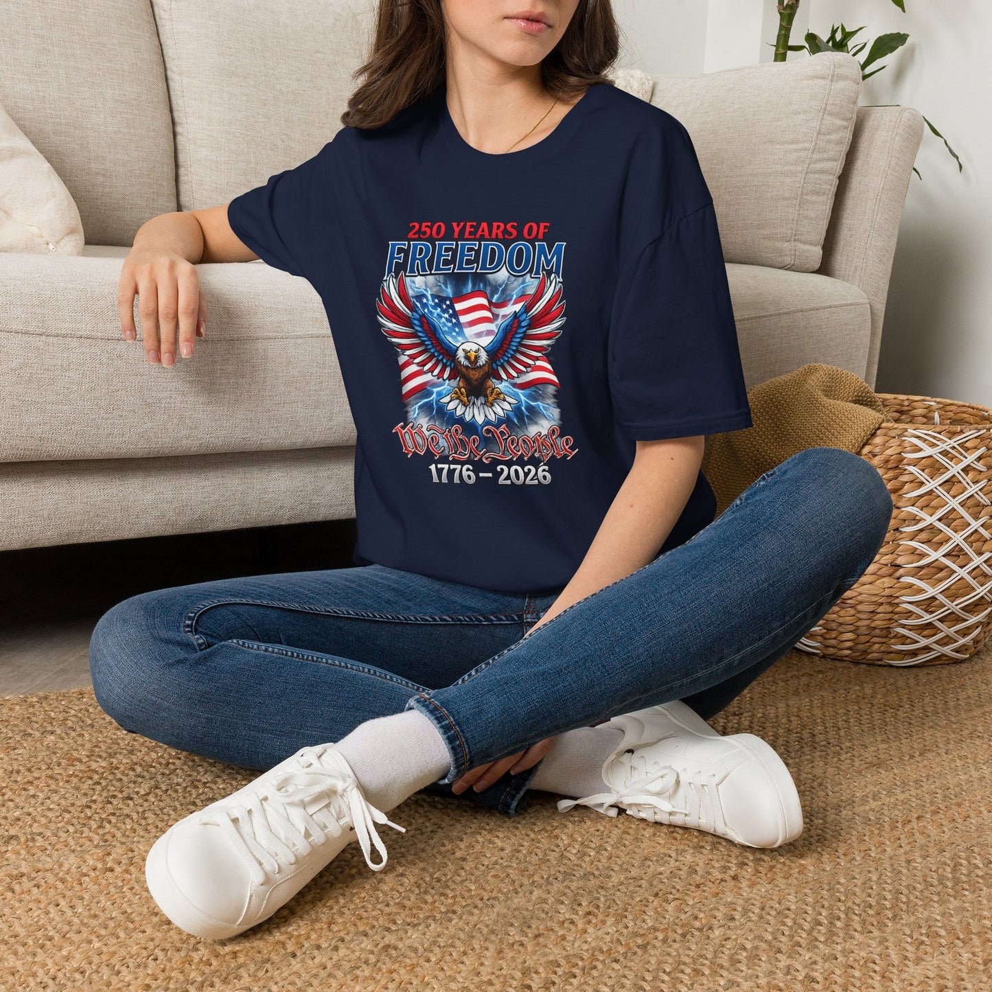 #250 250 Years of Freedom 1776–2026 Eagle T-Shirt