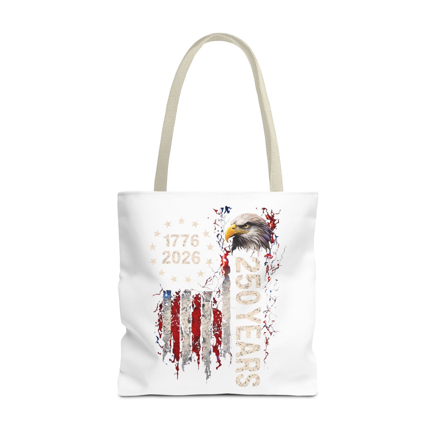 #250 1776-2026 250 Years USA Bicentennial Eagle Tote Bag