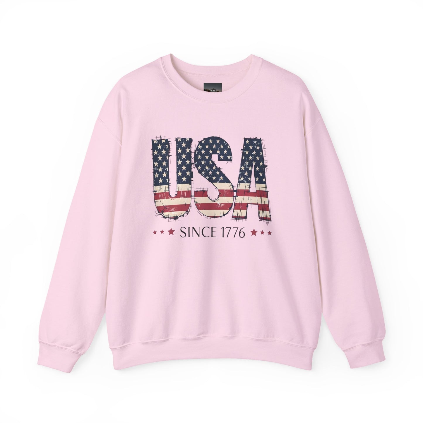 #250 USA Flag "USA Since 1776" Patriotic Crewneck Sweatshirt