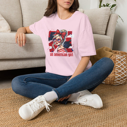 #250 All American Girl Patriotic T-Shirt