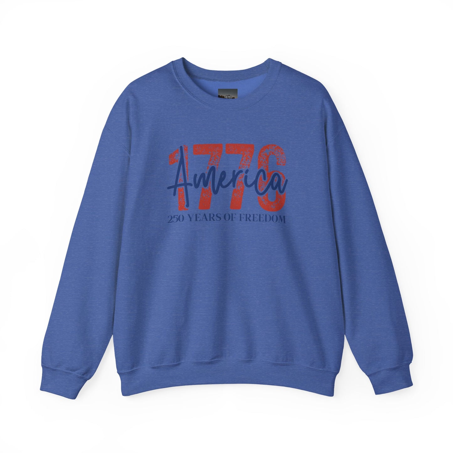 #250 1776 America: 250 Years of Freedom' Patriotic Independence Day Crewneck Sweatshirt