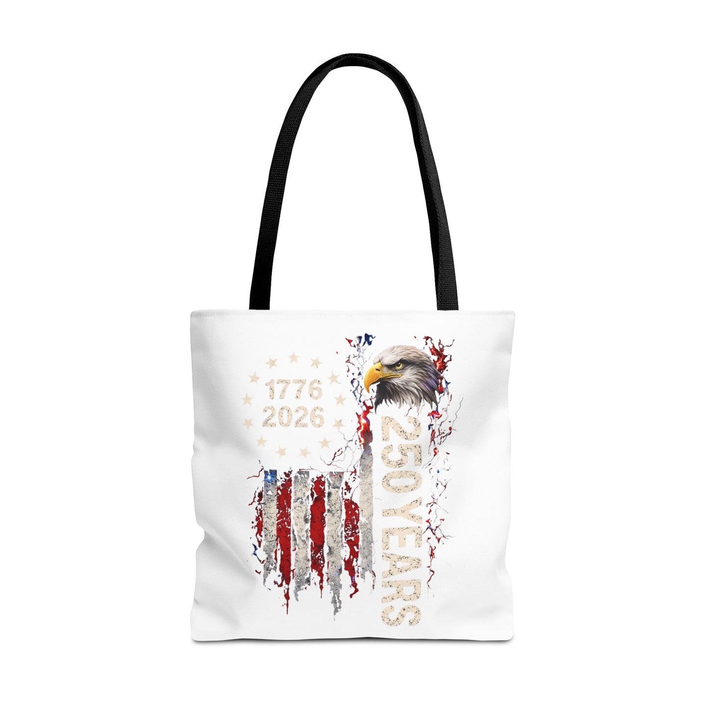 #250 1776-2026 250 Years USA Bicentennial Eagle Tote Bag