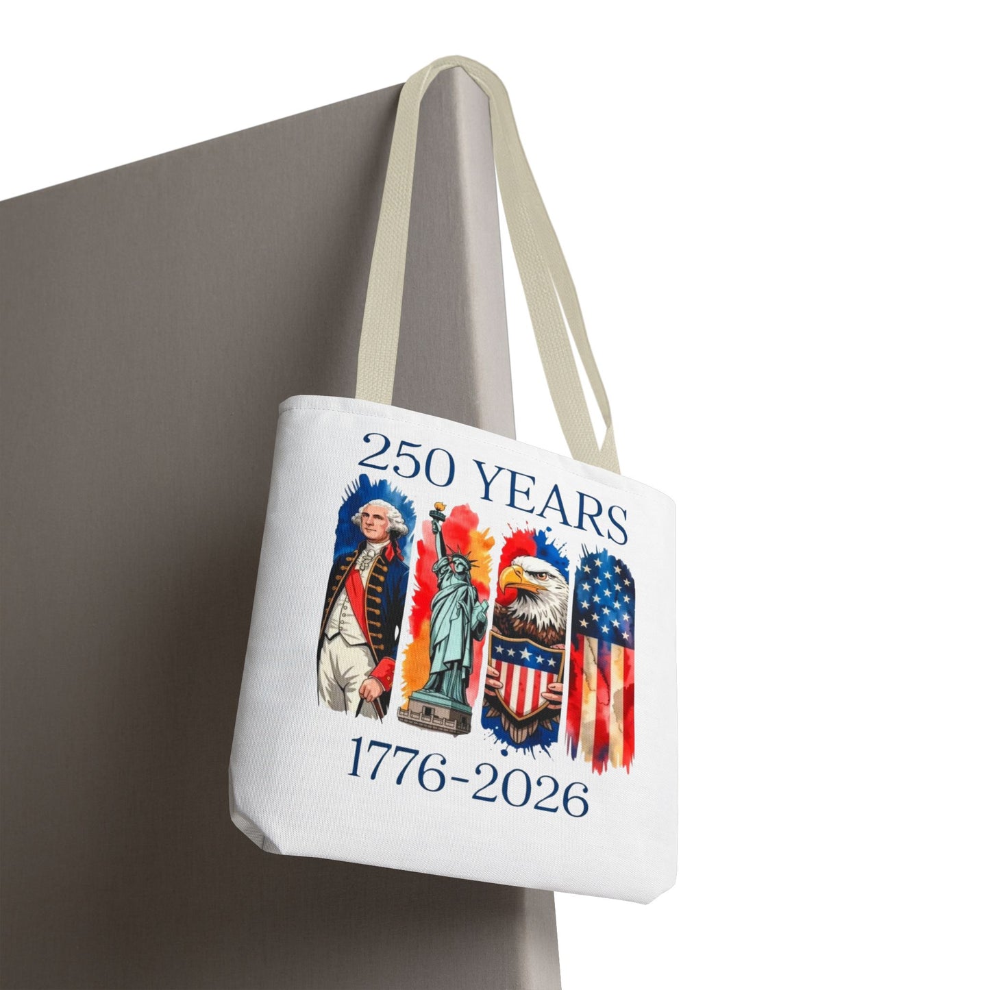 #250 250 Years American History Celebration 1776–2026 Patriotic Tote Bag